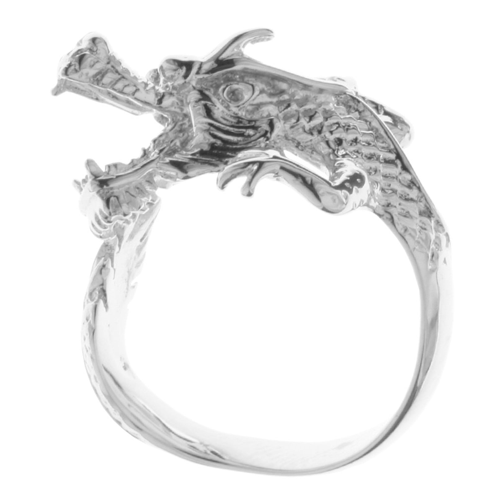 Ring Silber 925/000, Drache -Größe wählbar-
