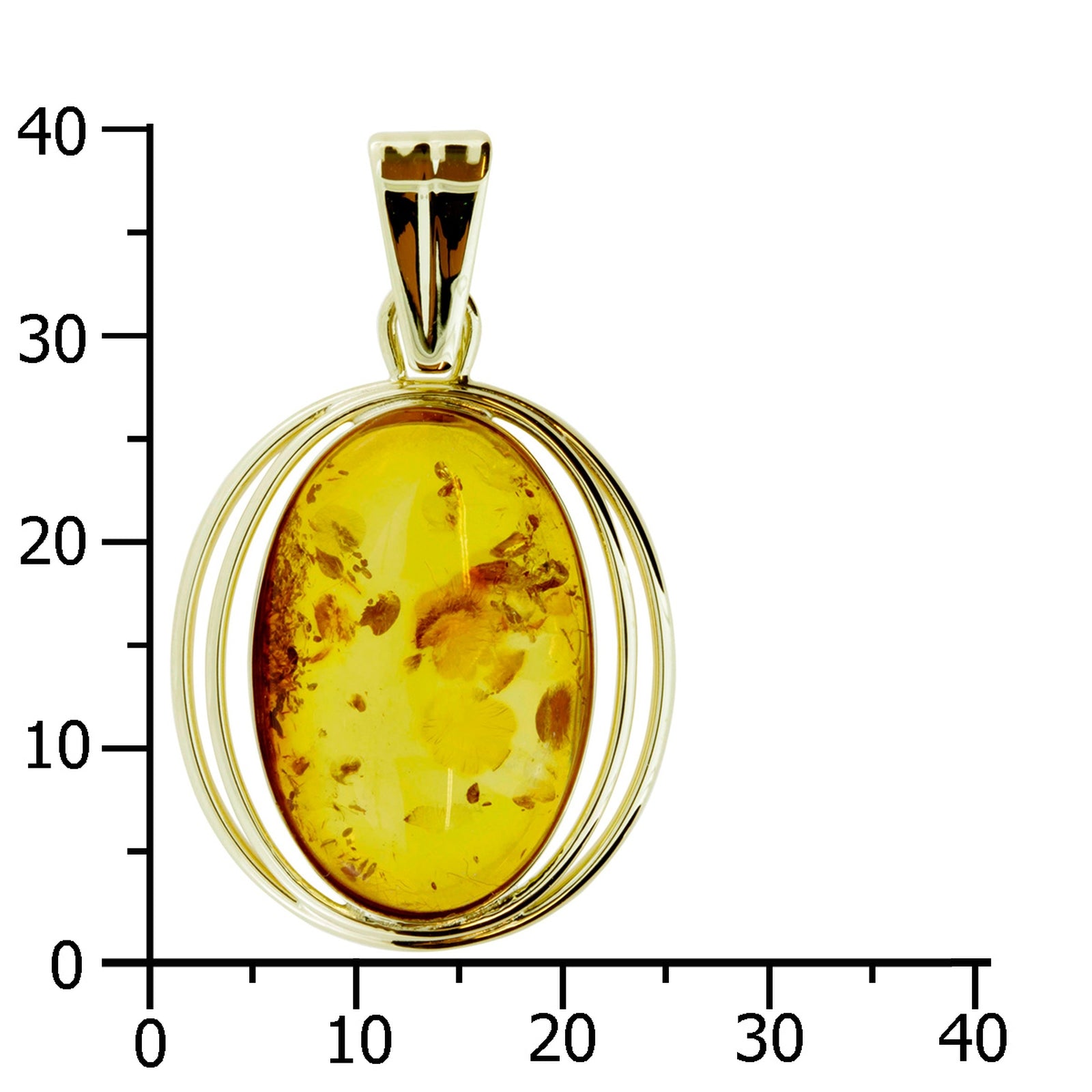 Anhänger Gold 333/000, Bernstein