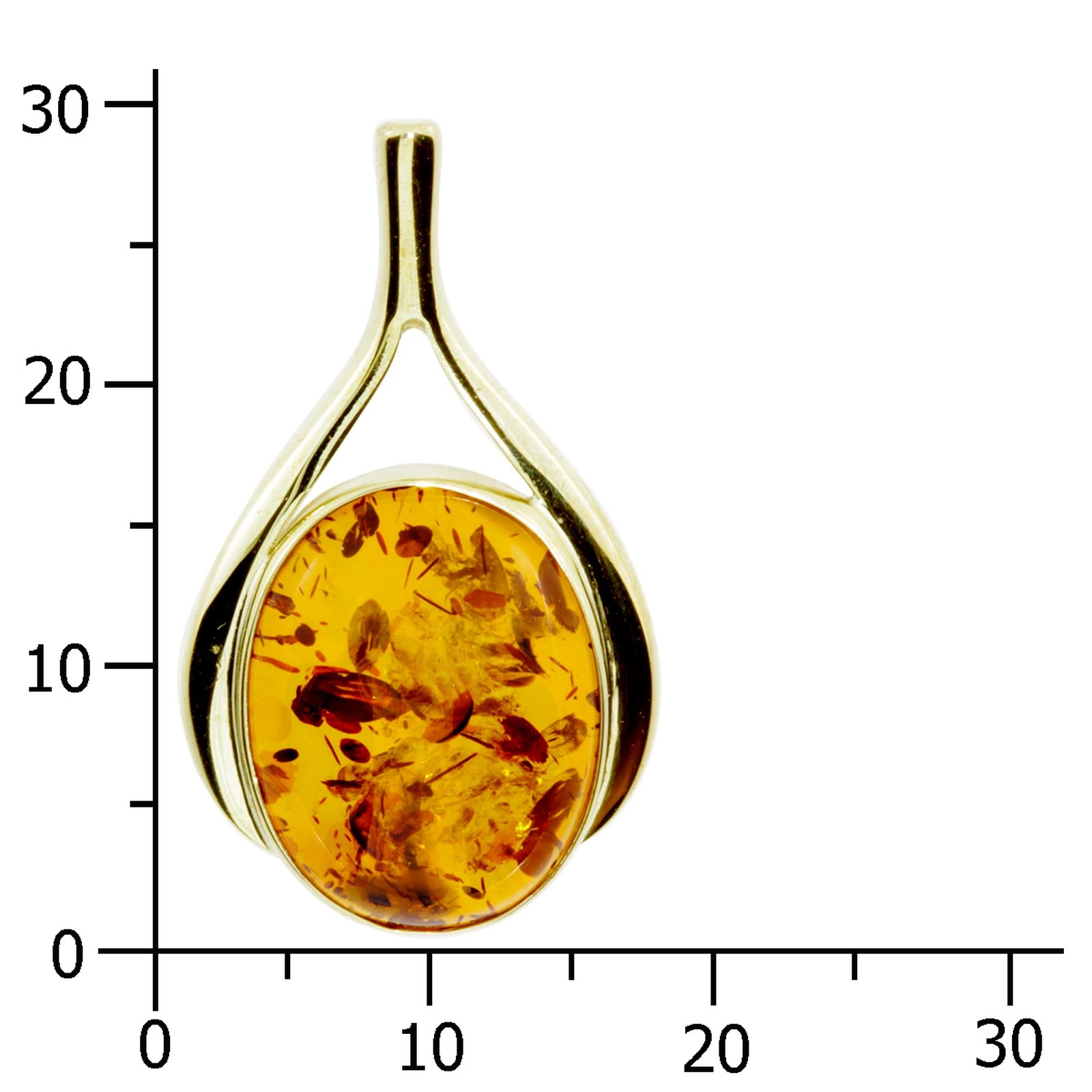 Anhänger Gold 333/000, Bernstein