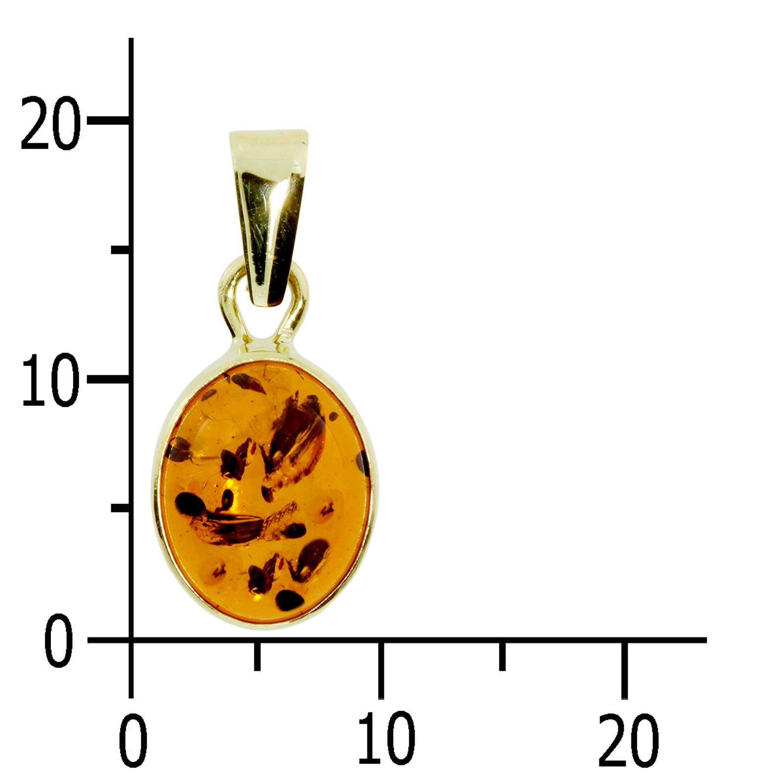Anhänger Gold 333/000, Bernstein