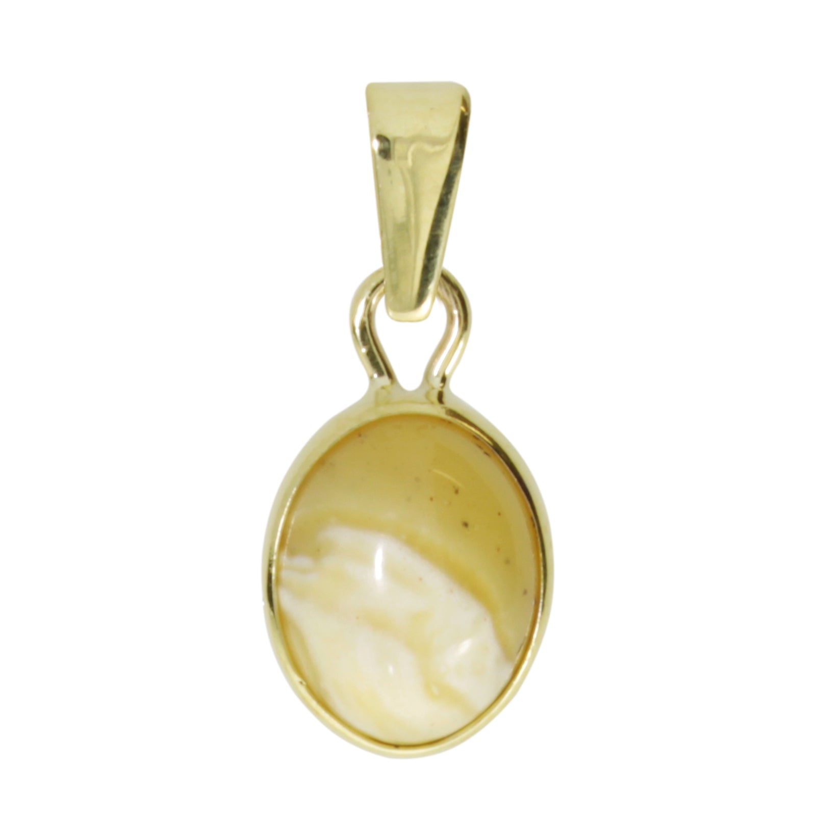Anhänger Gold 333/000, Bernstein- Unikatstein