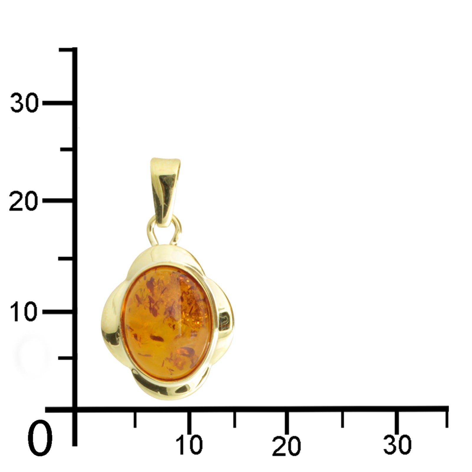 Anhänger Gold 333/000, Bernstein