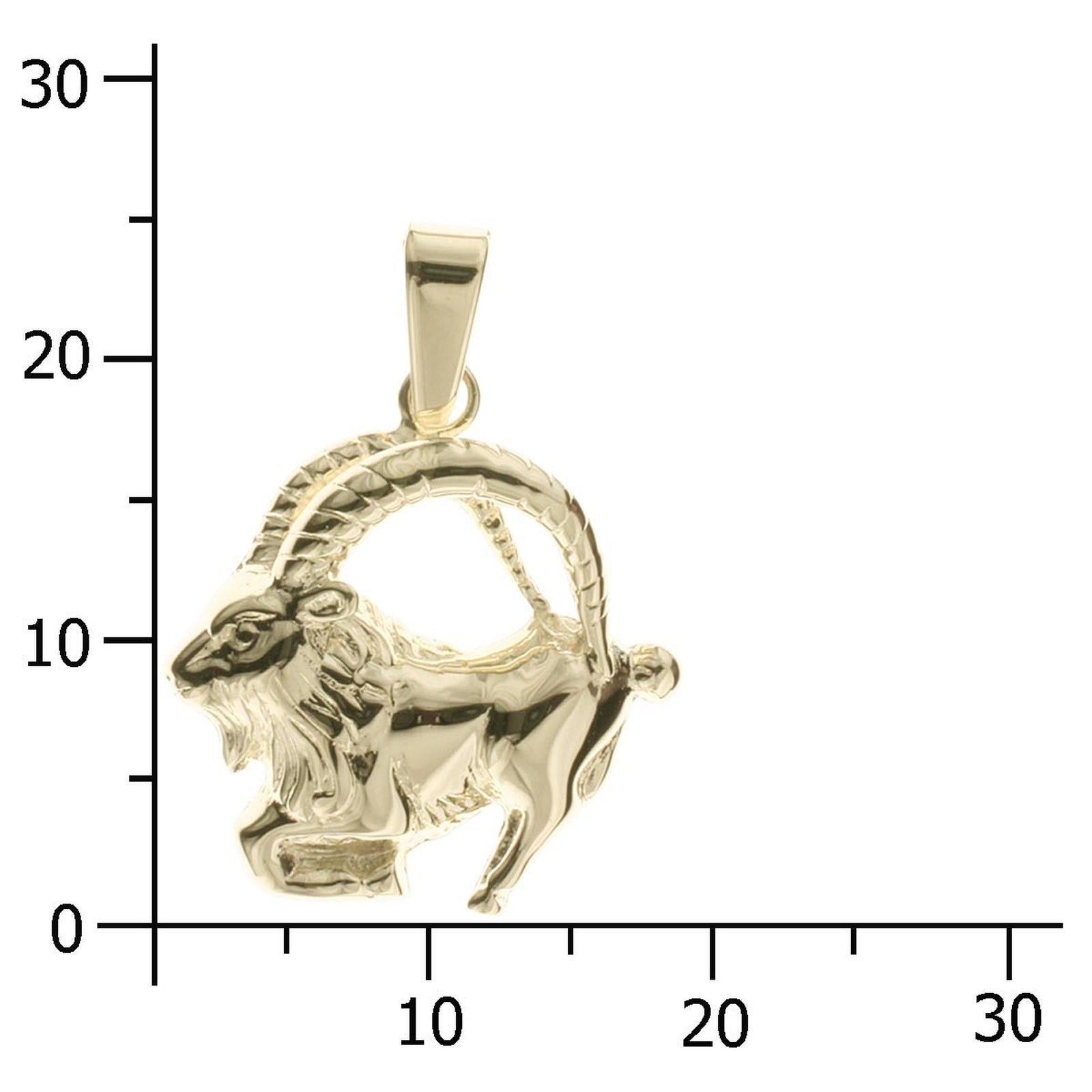 Anhänger Gold 333/000, Steinbock