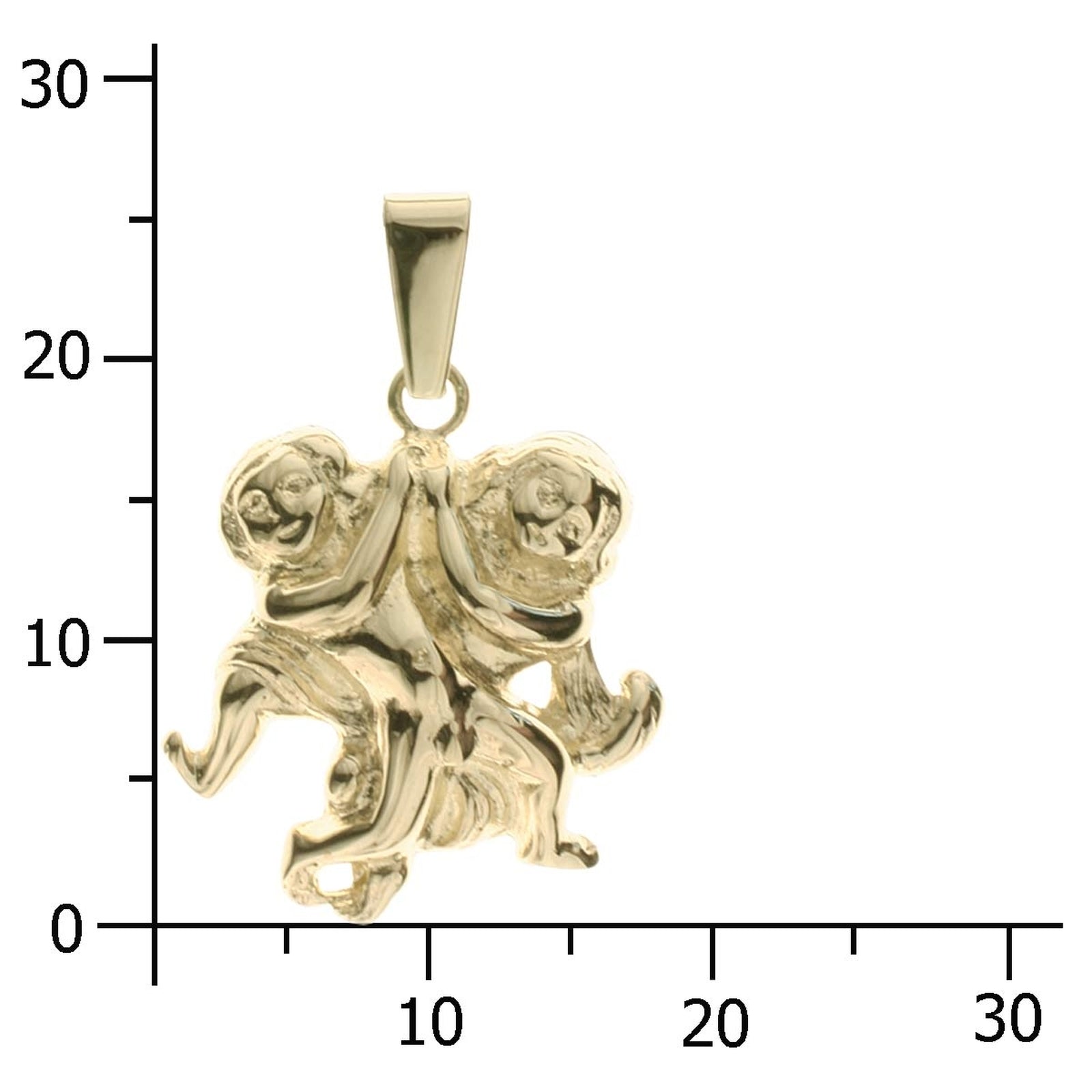 Anhänger Gold 333/000, Zwillinge