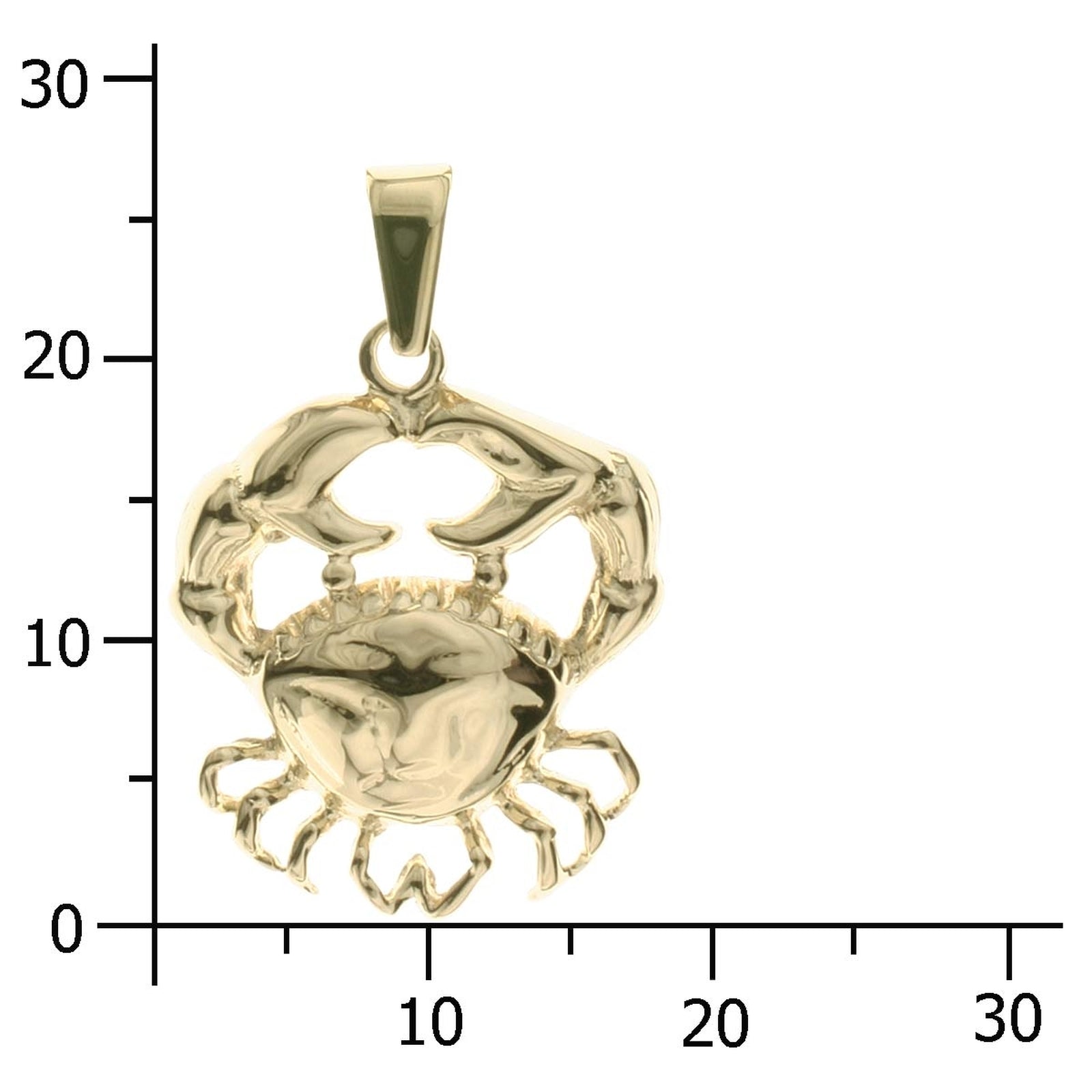 Anhänger Gold 333/000, Krebs