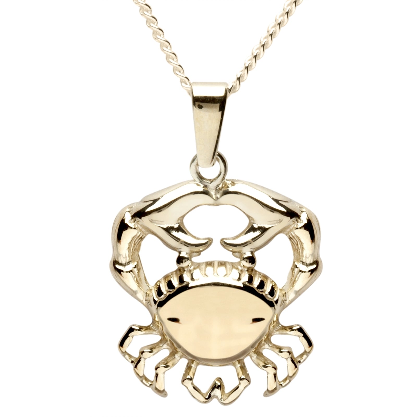 Kette mit Anhänger Gold 333/000, 42 cm, Krebs