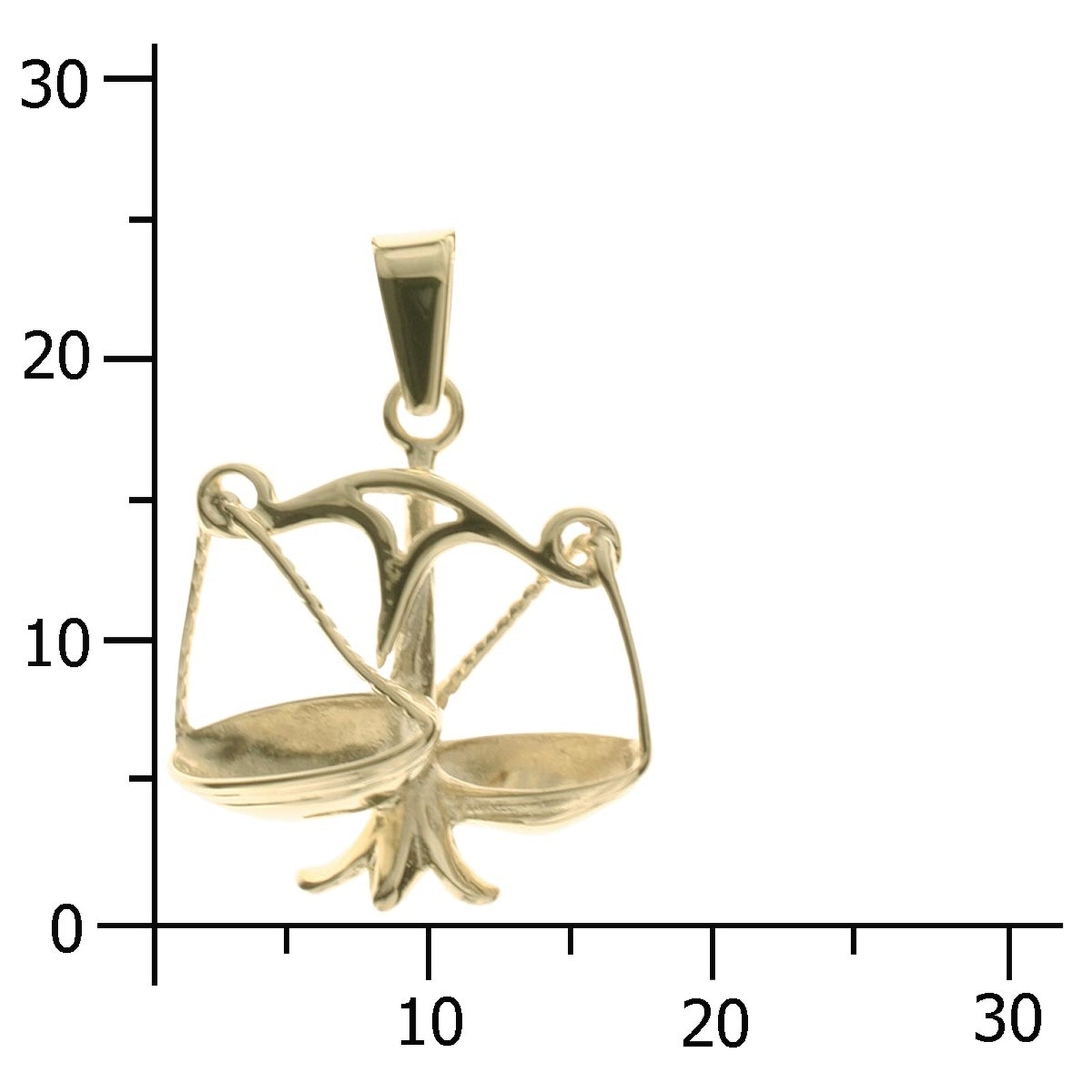 Anhänger Gold 333/000, Waage