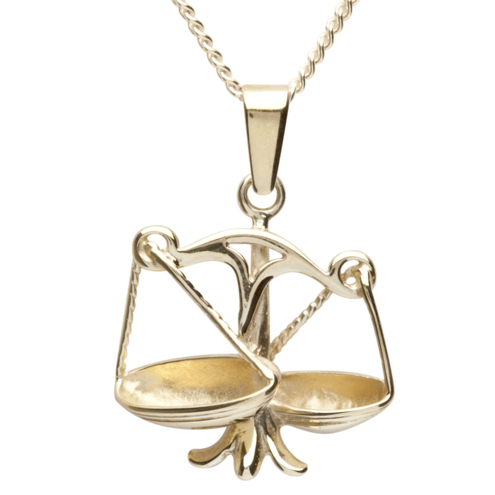 Kette mit Anhänger Gold 333/000, 42 cm, Waage