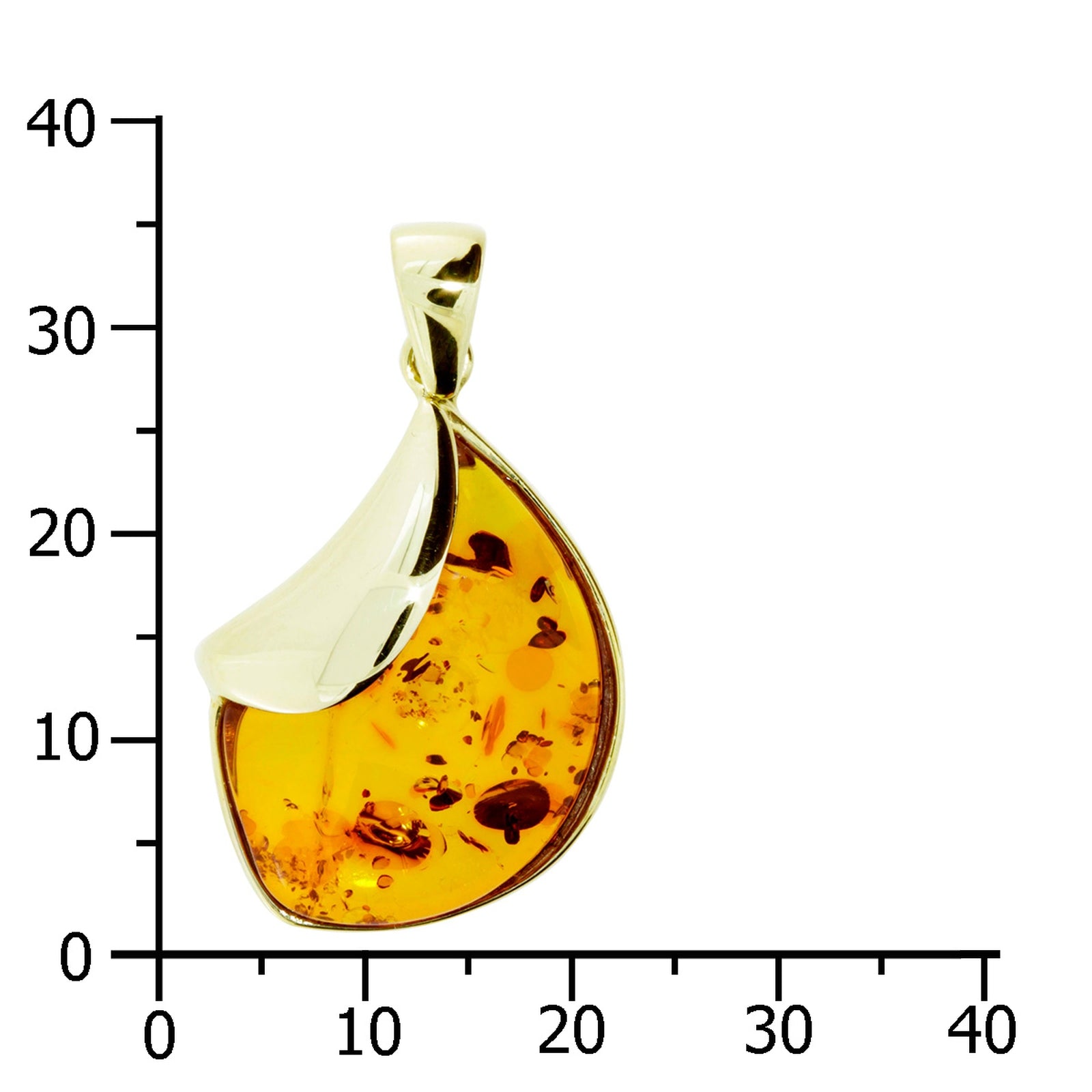 Anhänger Gold 333/000, Bernstein