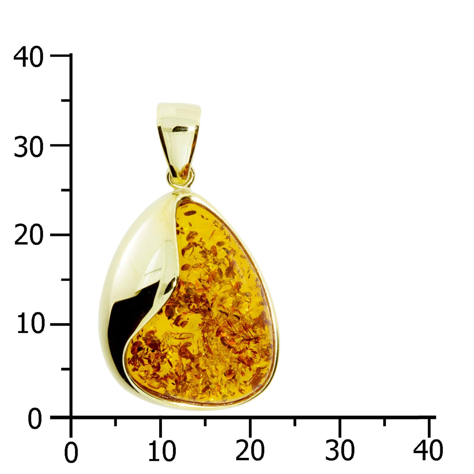 Anhänger Gold 333/000, Bernstein