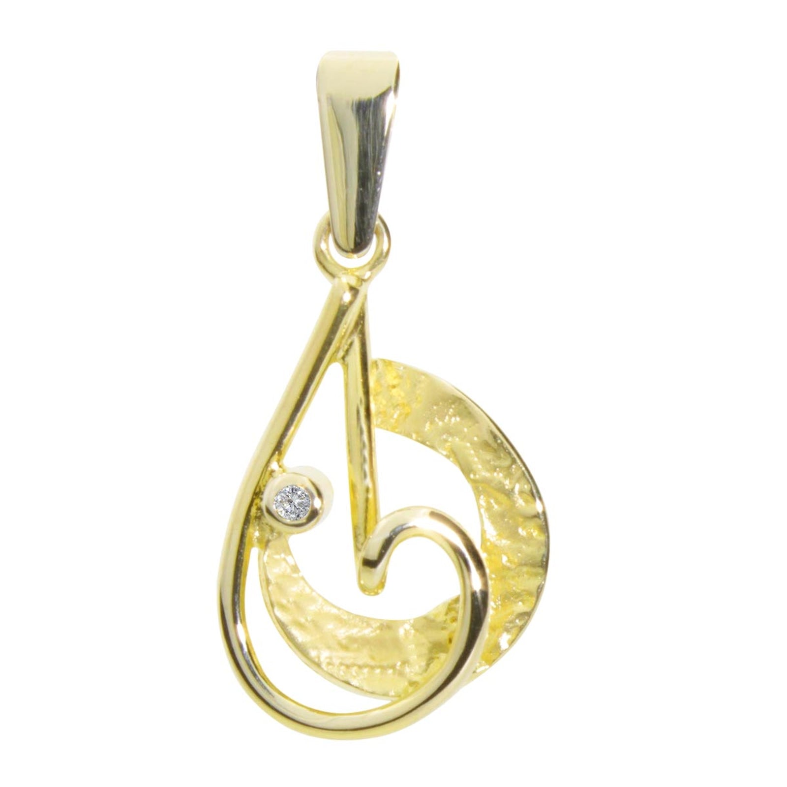 Anhänger Gold 333/000, Zirkonia