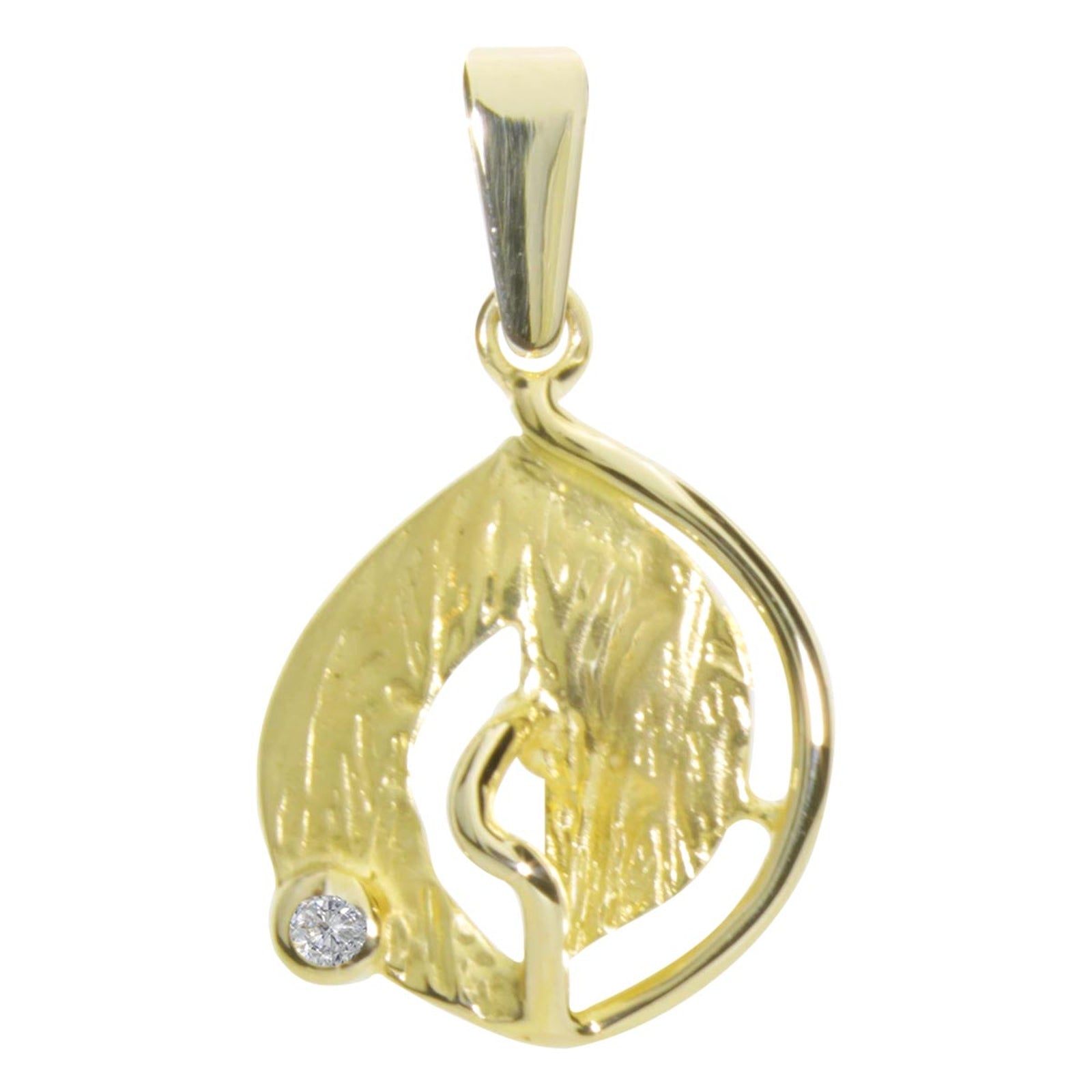 Anhänger Gold 333/000, Zirkonia