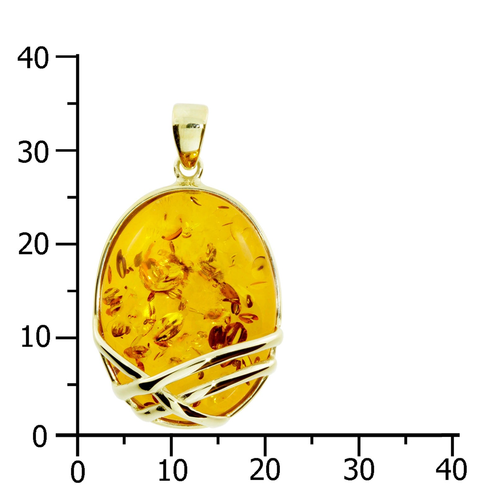 Anhänger Gold 333/000, Bernstein