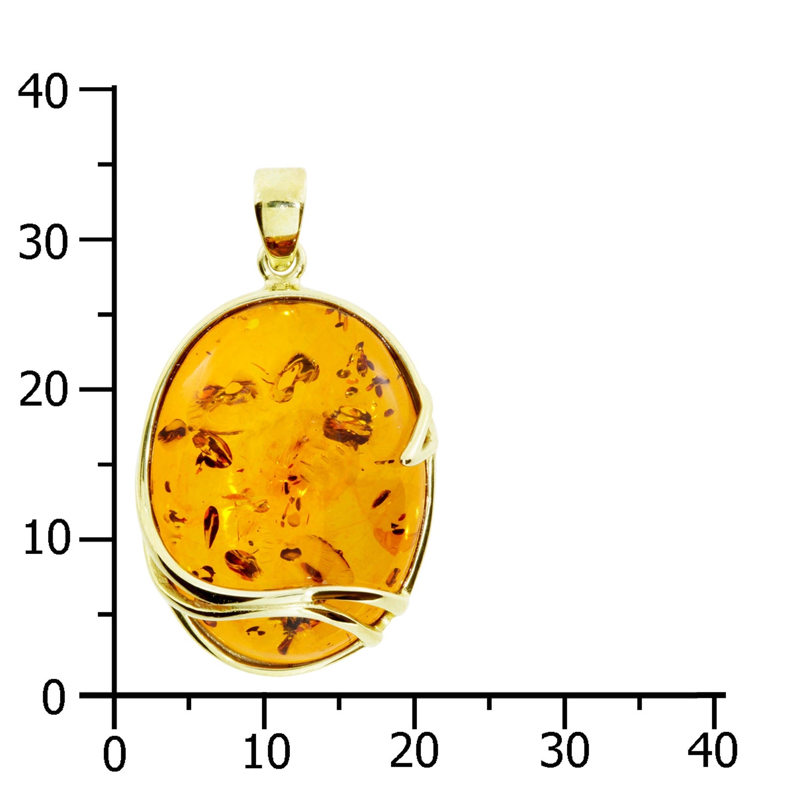 Anhänger Gold 333/000, Bernstein