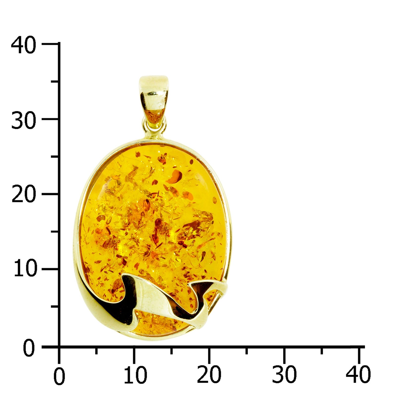 Anhänger Gold 333/000, Bernstein
