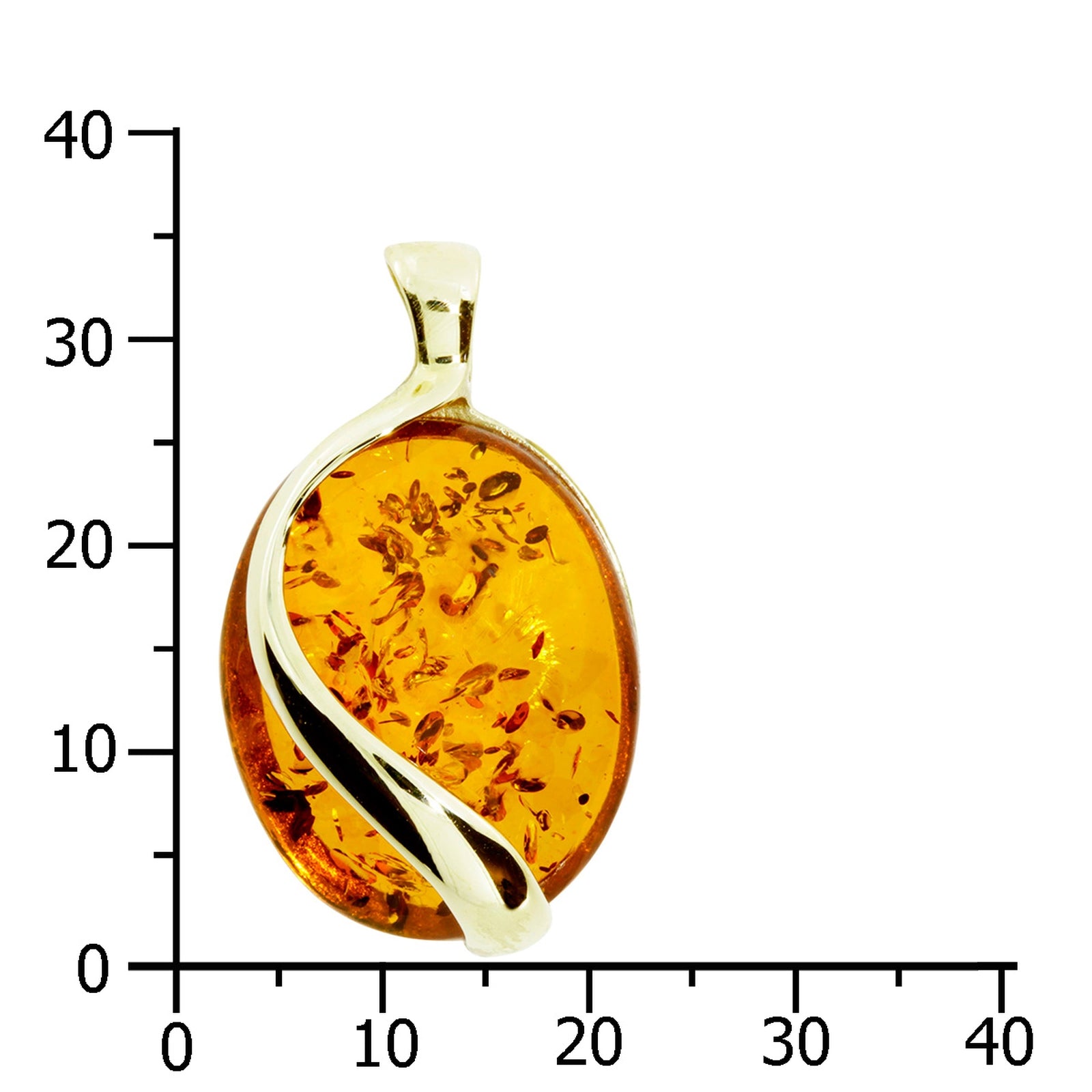 Anhänger Gold 333/000, Bernstein