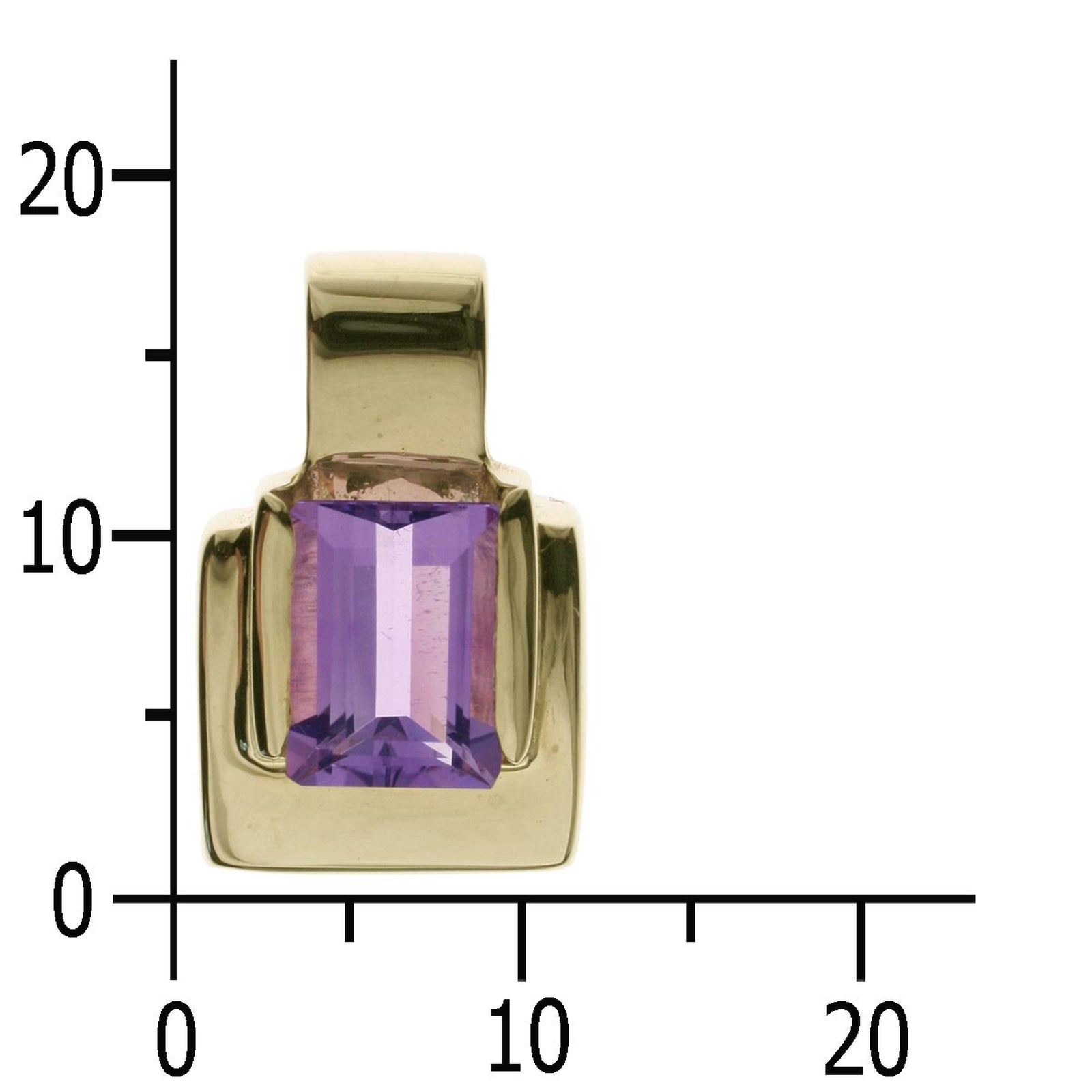 Anhänger Gold 333/000, Amethyst