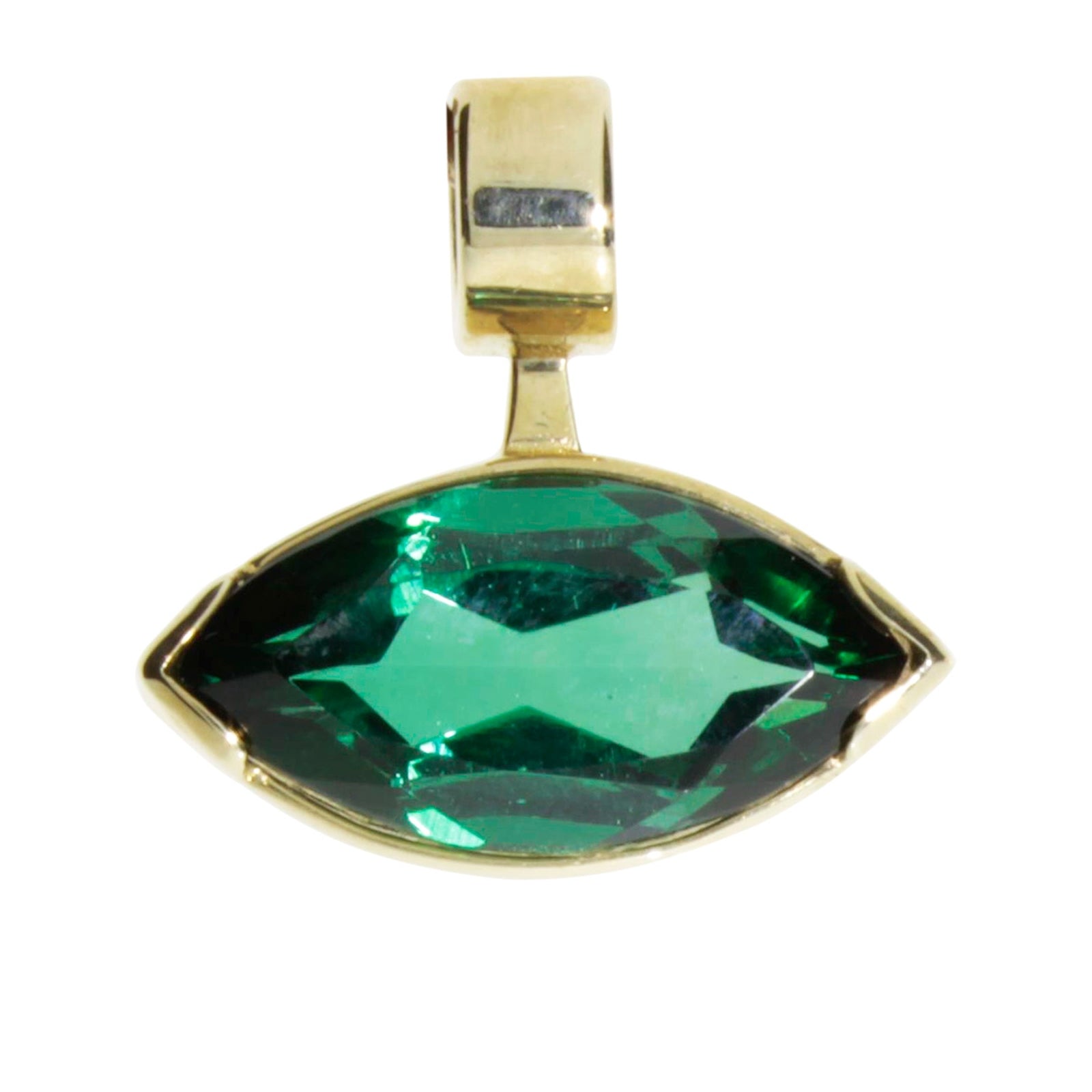 Anhänger Gold 333/000, sy. Smaragd
