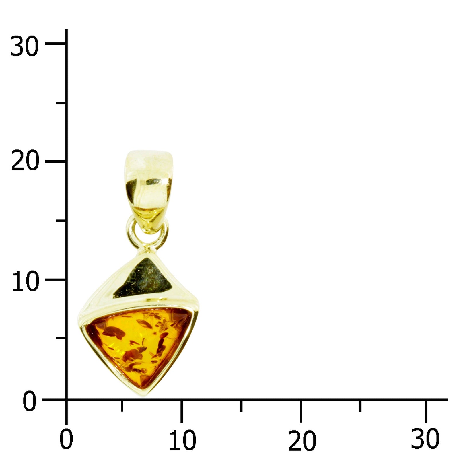 Anhänger Gold 333/000, Bernstein
