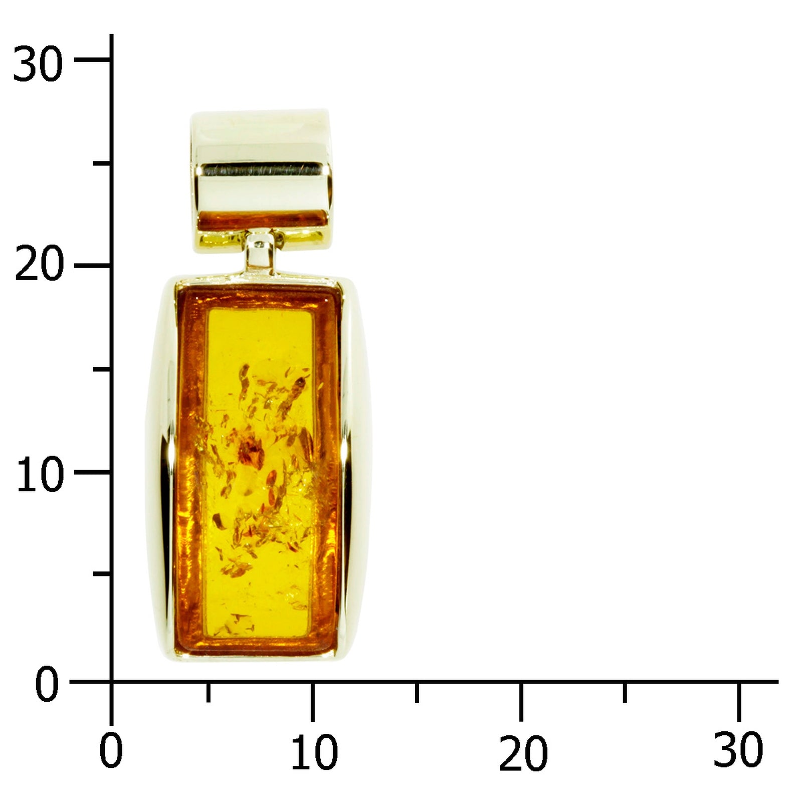Anhänger Gold 333/000, Bernstein