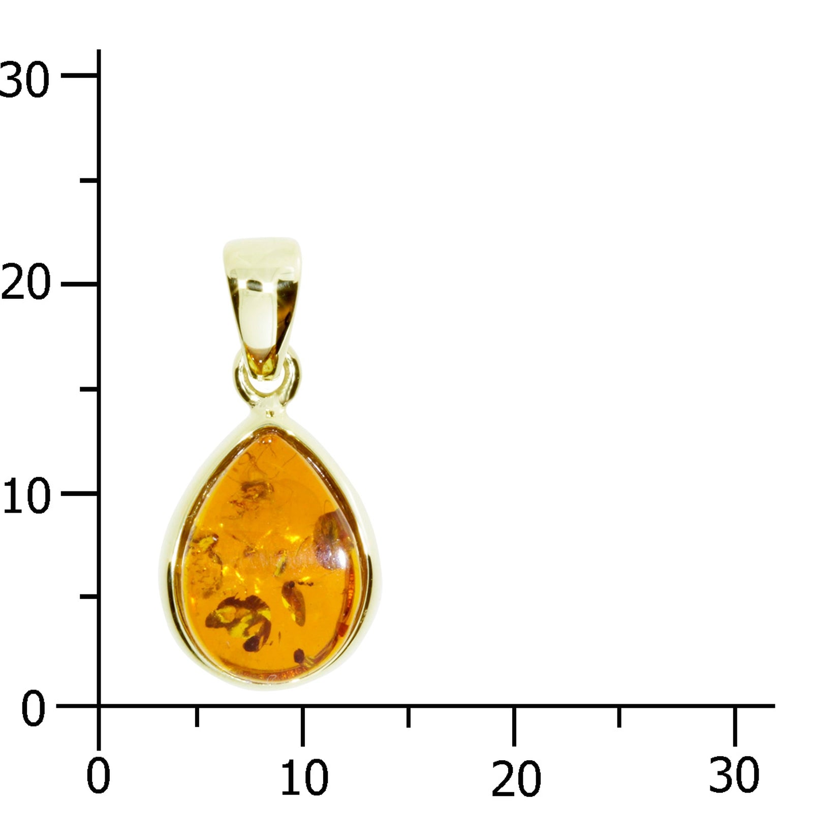 Anhänger Gold 333/000, Bernstein
