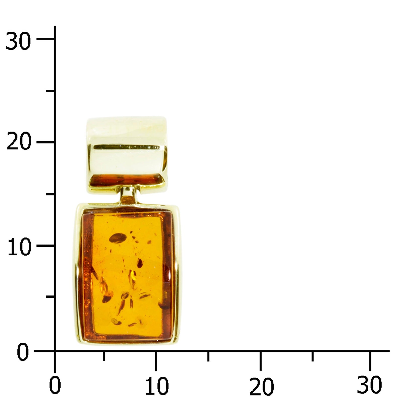 Anhänger Gold 333/000, Bernstein