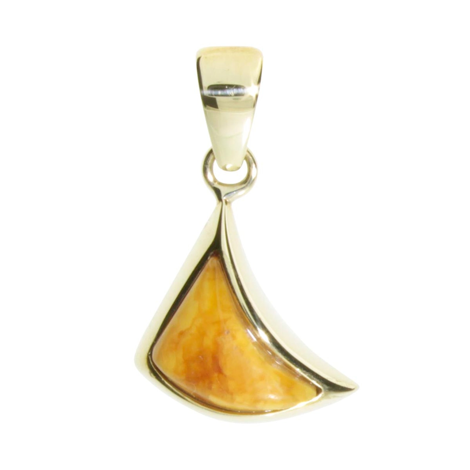 Anhänger Gold 333/000, Bernstein- Unikatstein