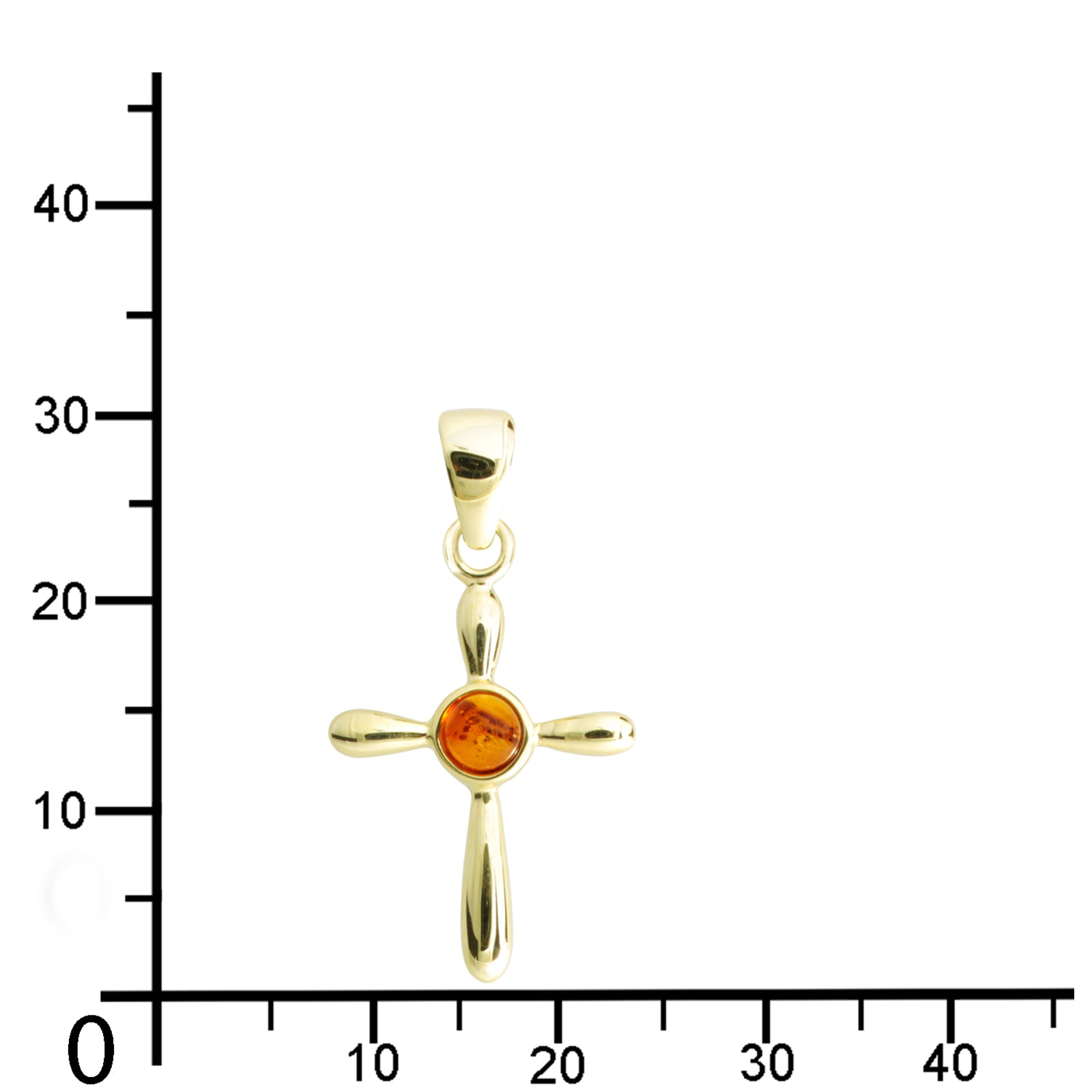 Anhänger Gold 333/000, Bernstein