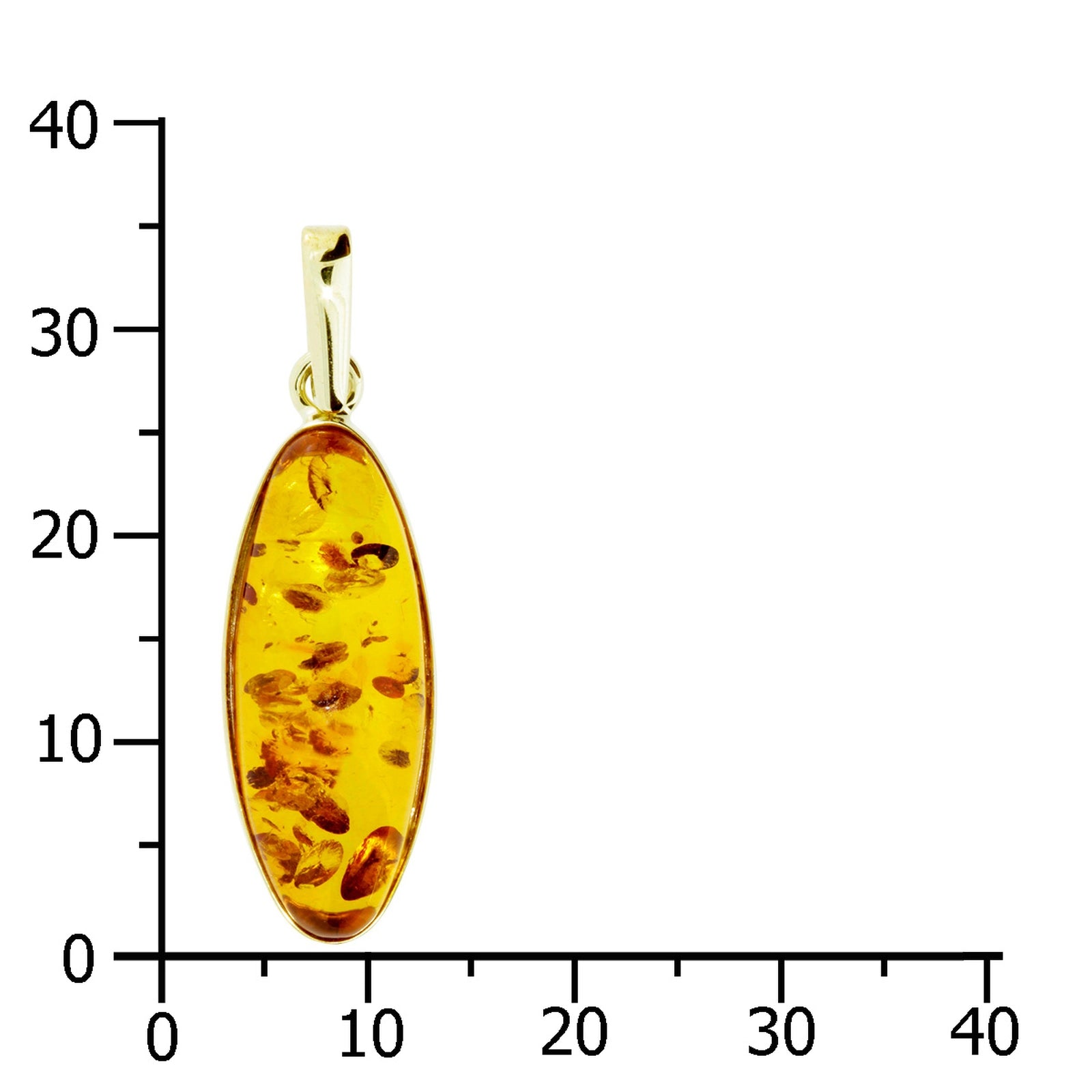 Anhänger Gold 333/000, Bernstein