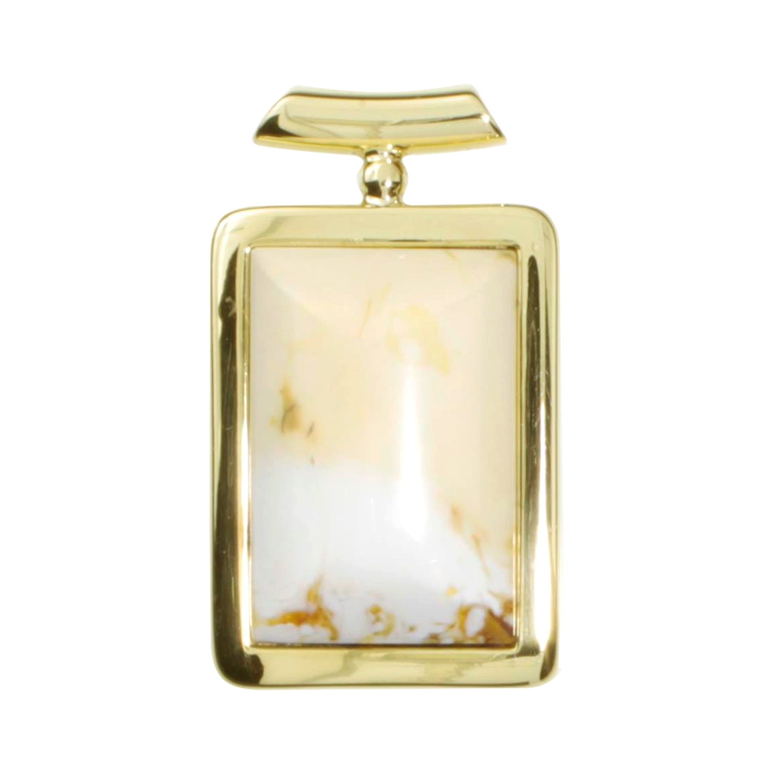 Anhänger Gold 333/000, Bernstein-Unikatstein