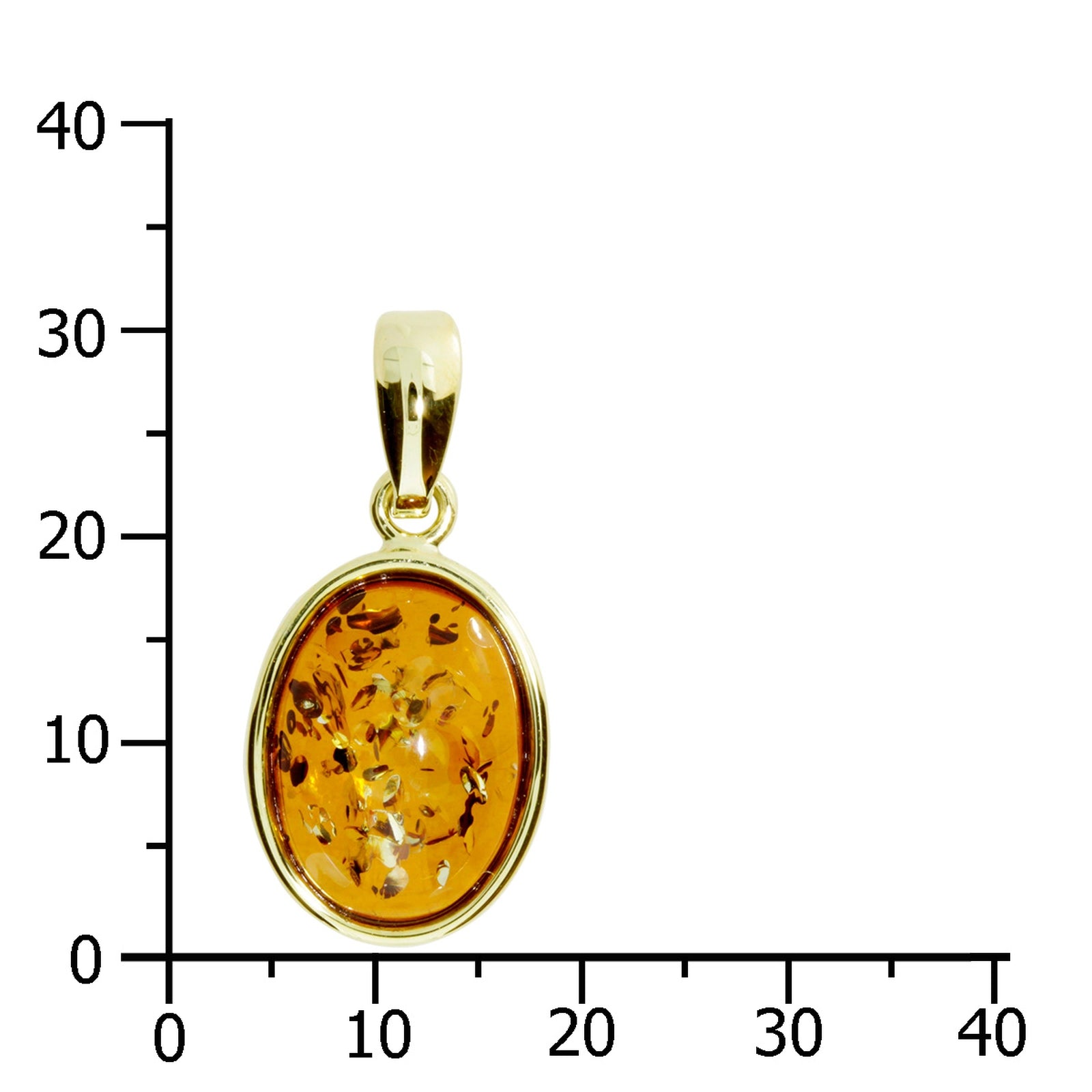 Anhänger Gold 333/000, Bernstein