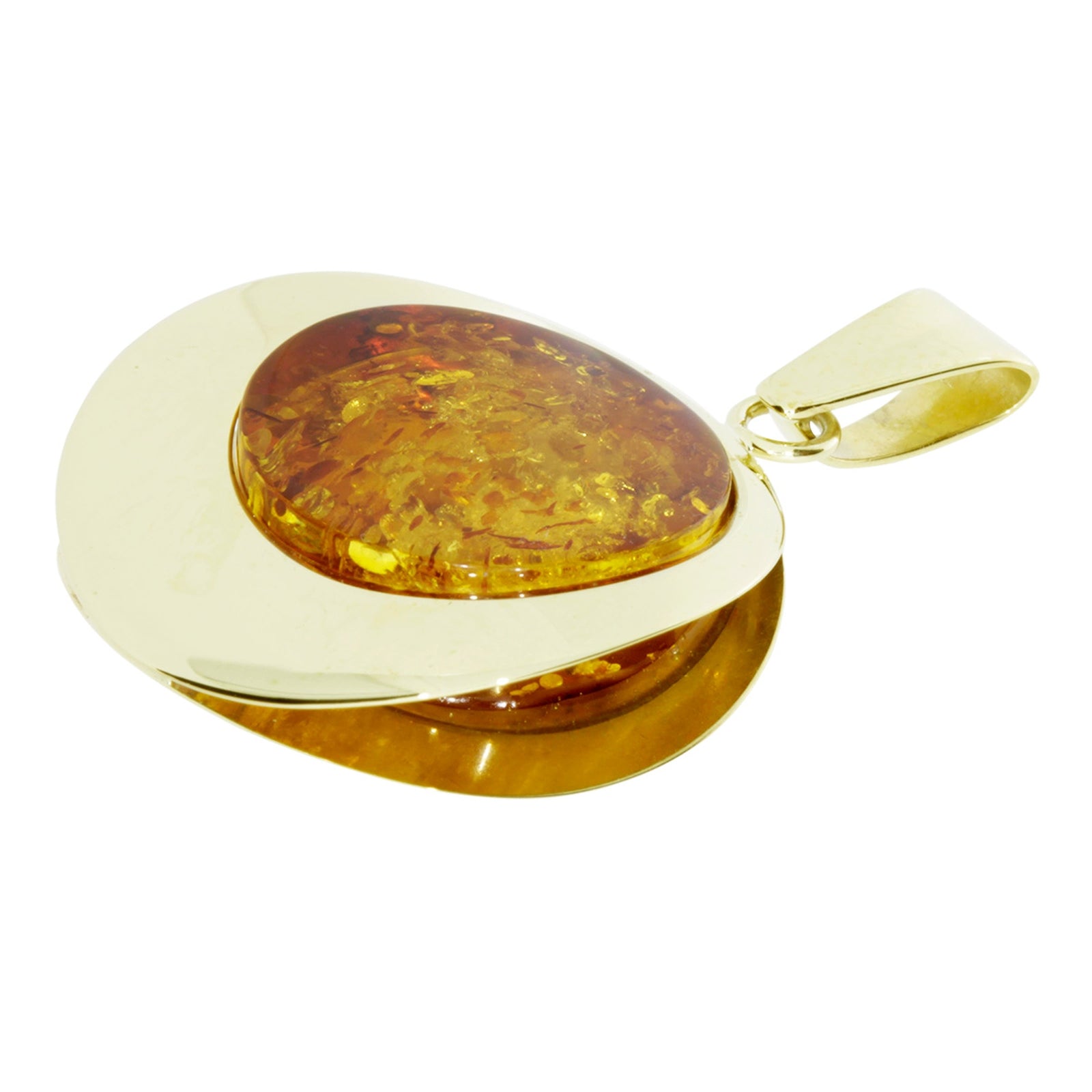 Anhänger Gold 333/000, Bernstein