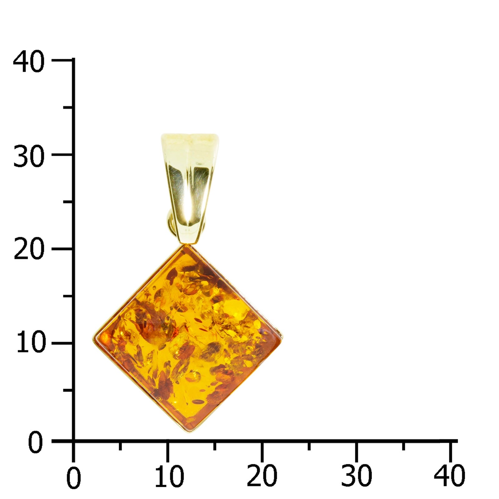Anhänger Gold 333/000, Bernstein