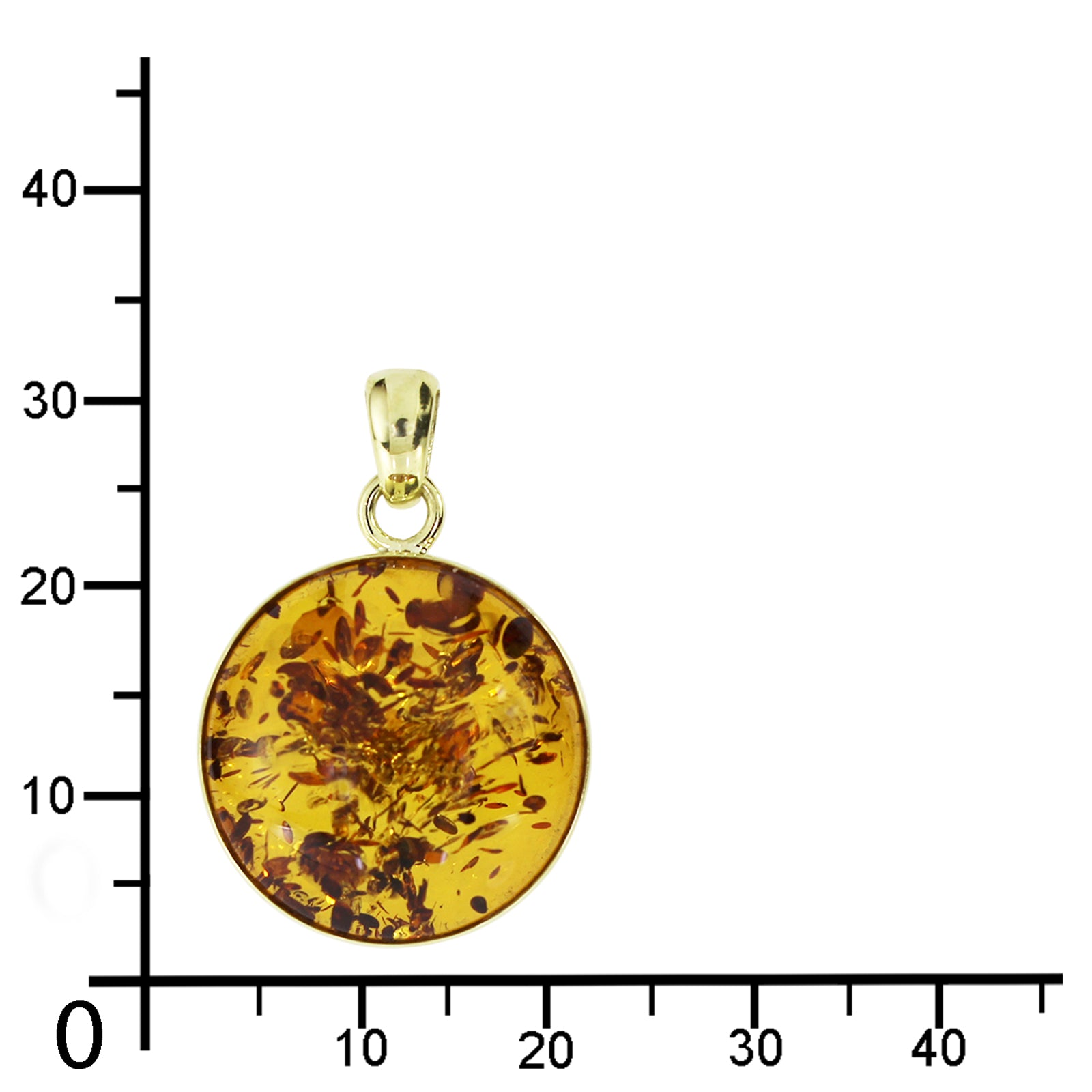 Anhänger Gold 333/000, Bernstein