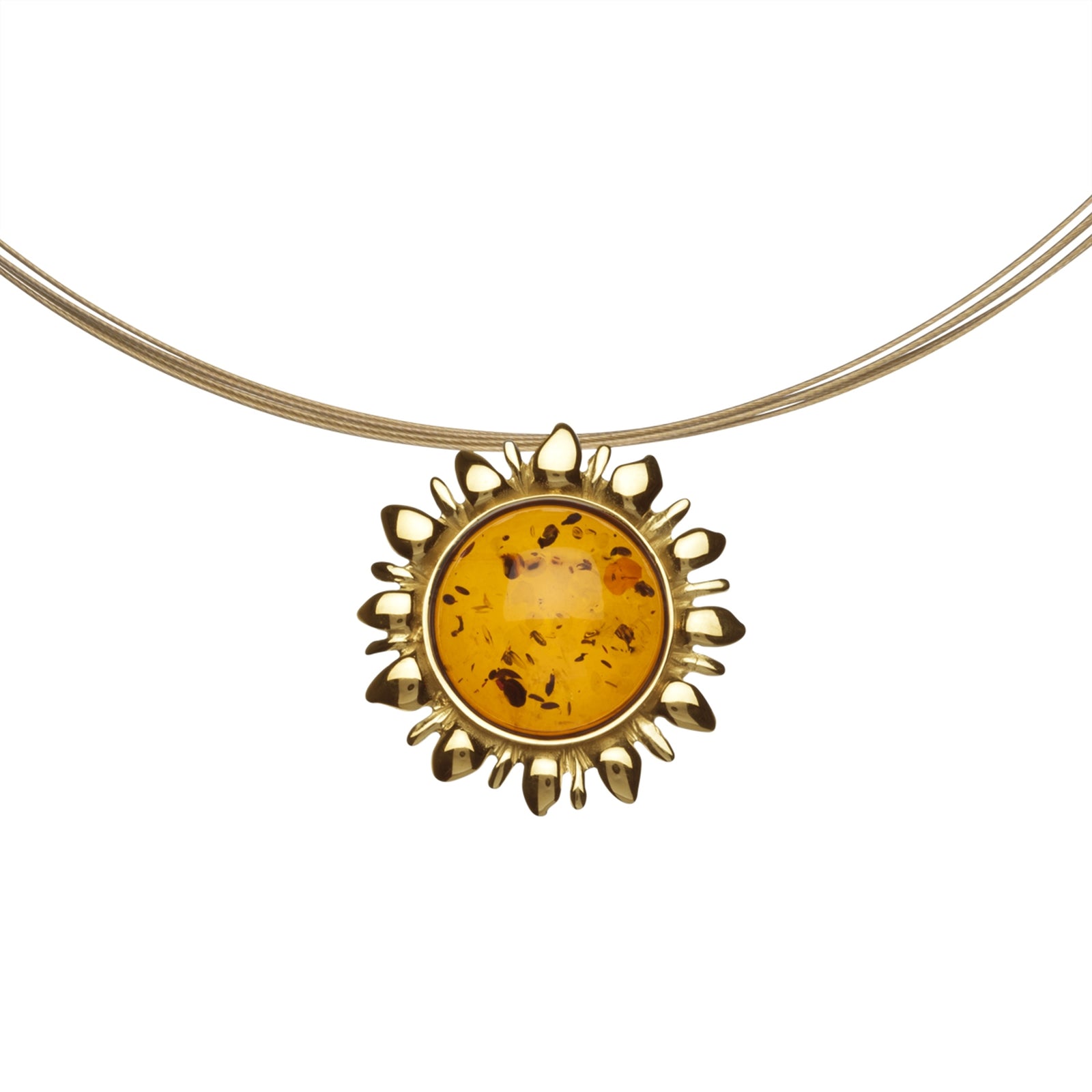 Nyloncollier mit Anhänger Gold 333/000, 42 oder 45 cm