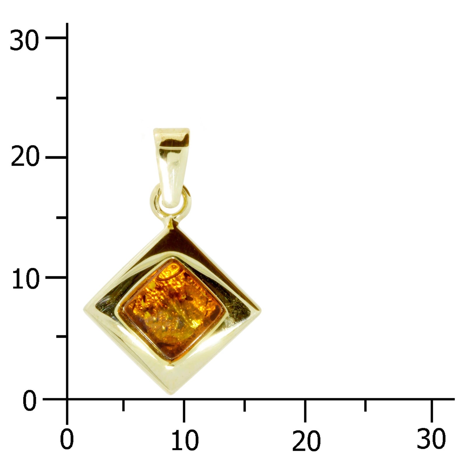 Anhänger Gold 333/000, Bernstein