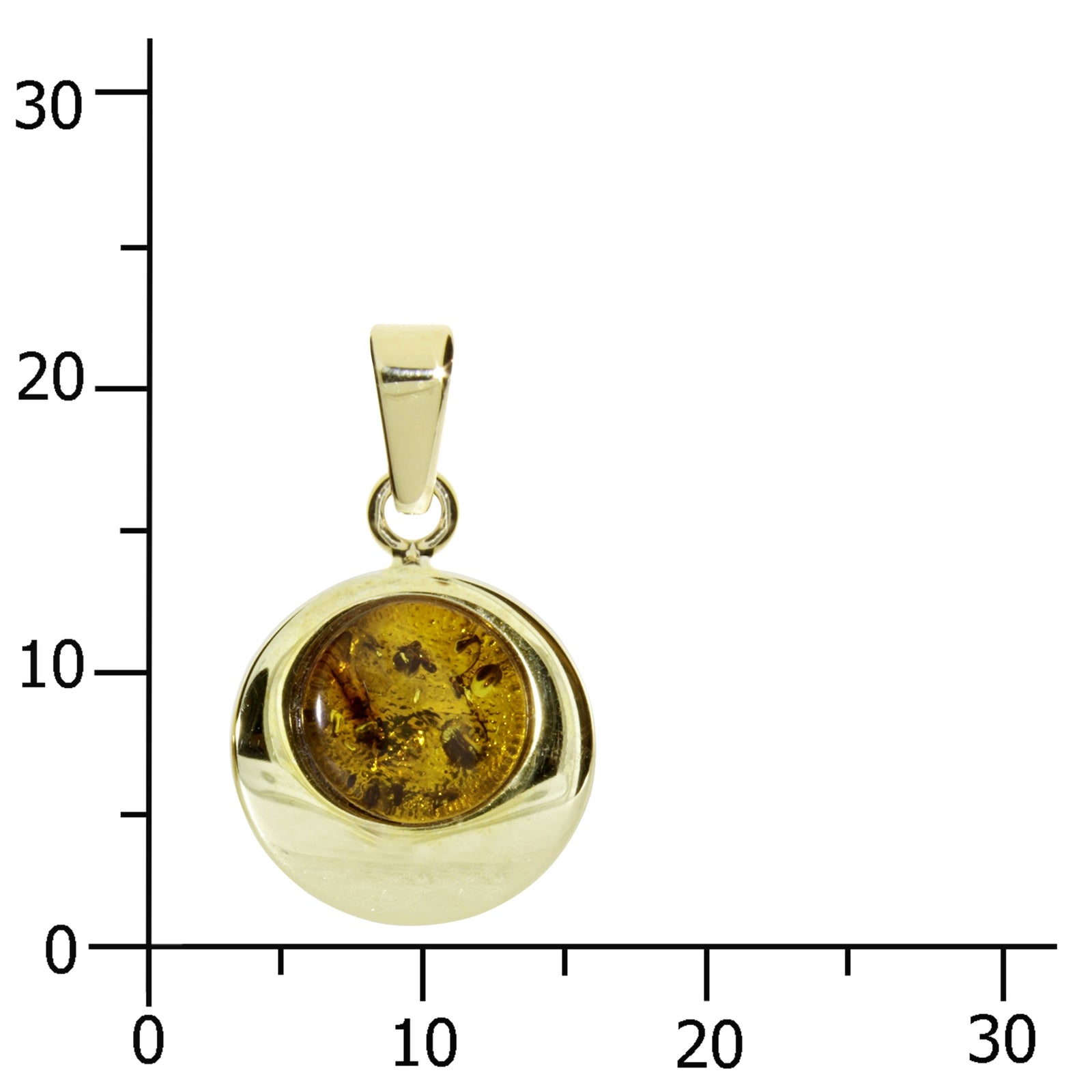 Anhänger Gold 333/000, Bernstein