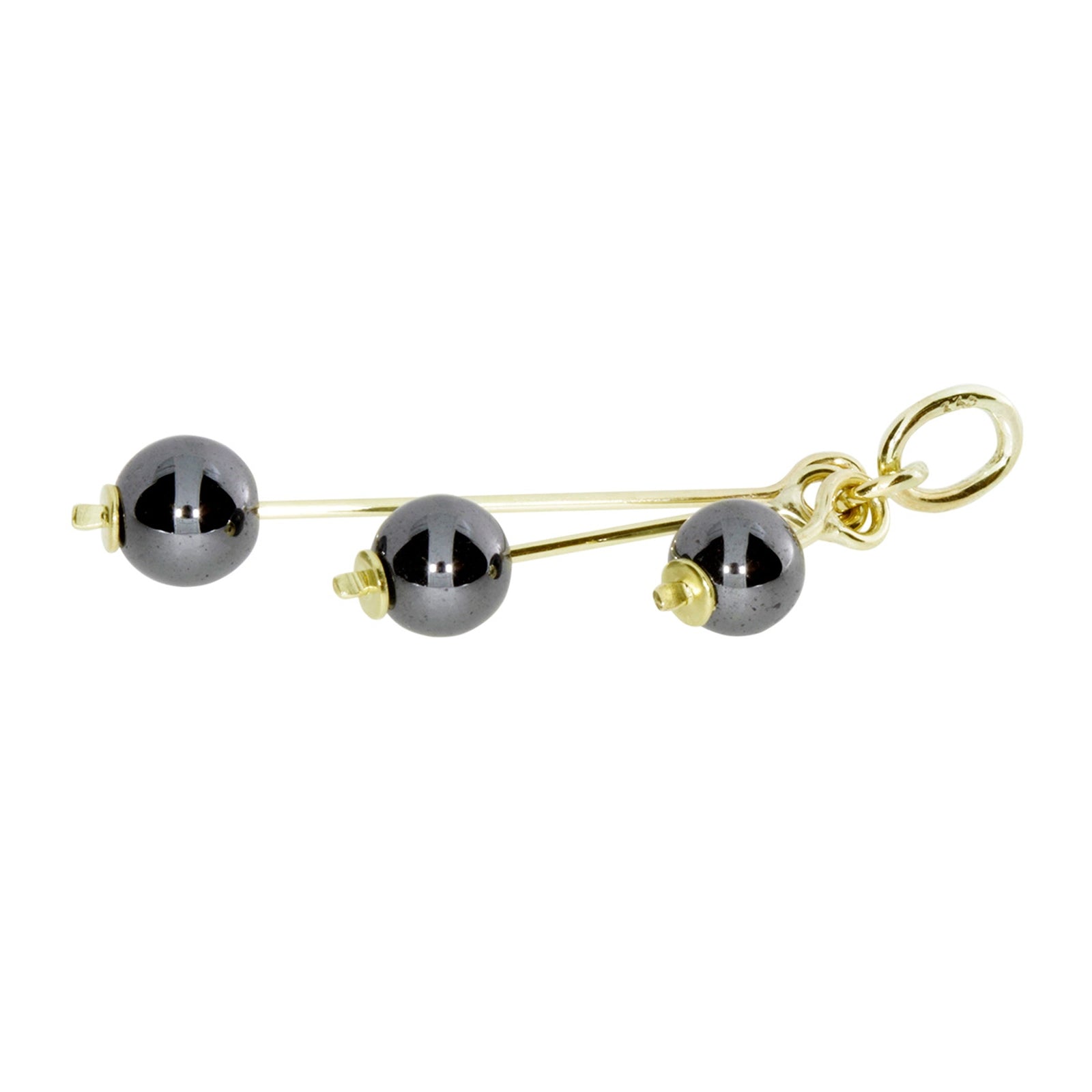 Anhänger Gold 333/000, Hämatit