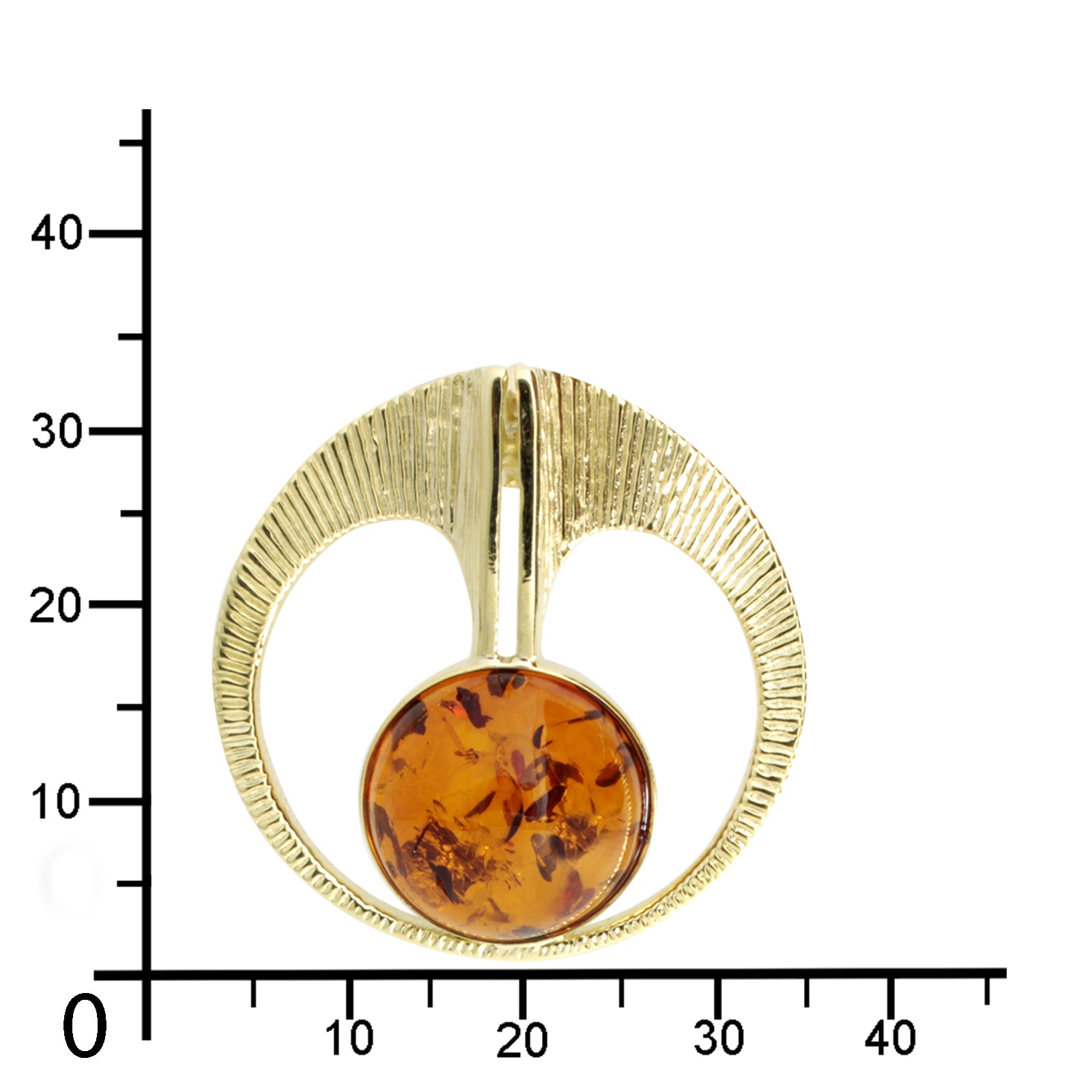 Anhänger-Gleiter Gold 333/000, Bernstein