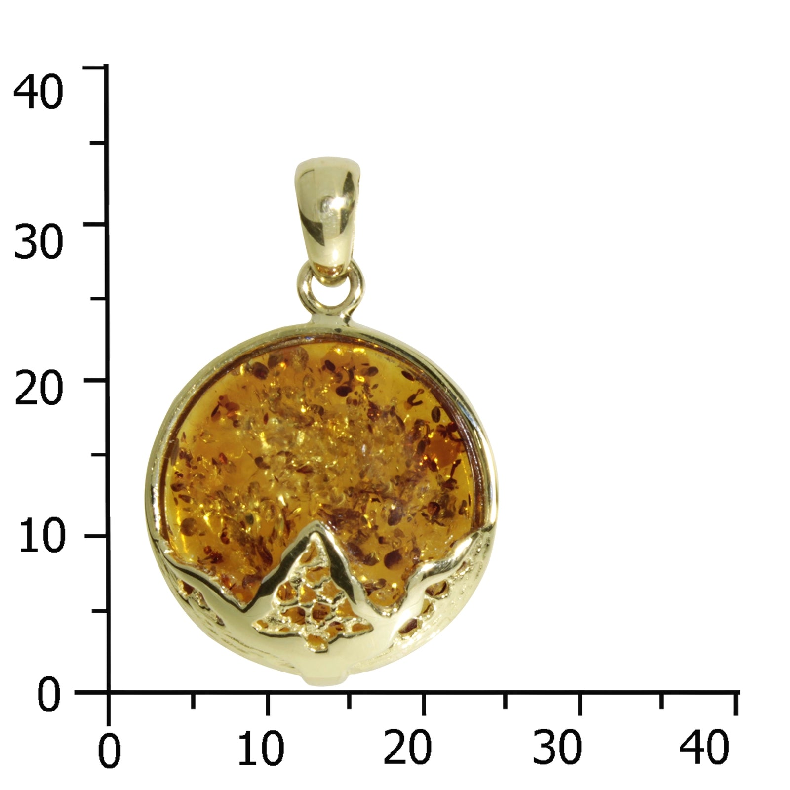 Anhänger Gold 333/000, Bernstein