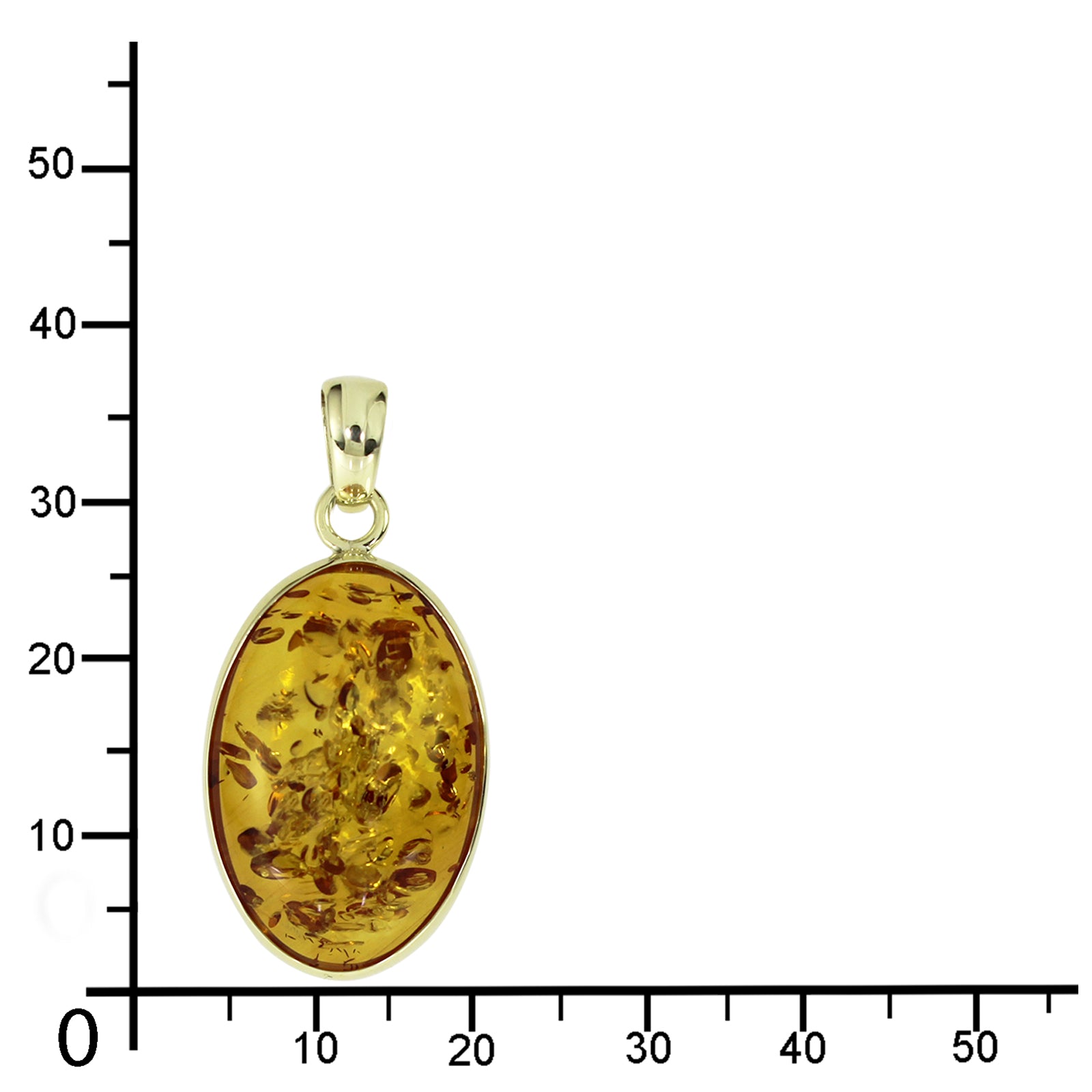 Anhänger Gold 333/000, Bernstein