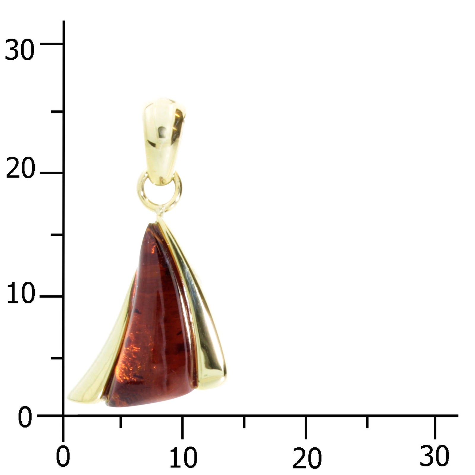 Anhänger Gold 333/000, Bernstein