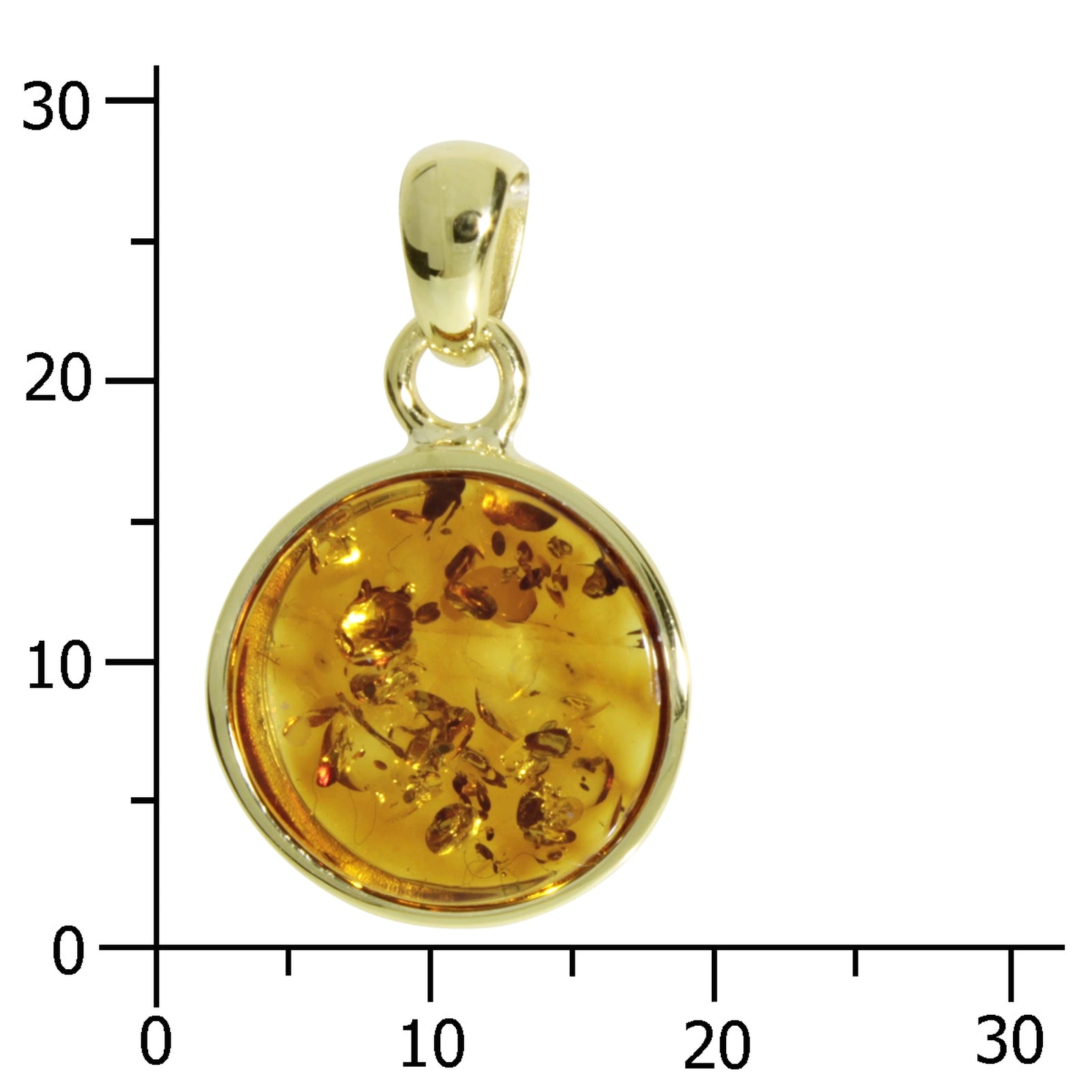 Anhänger Gold 333/000, Bernstein