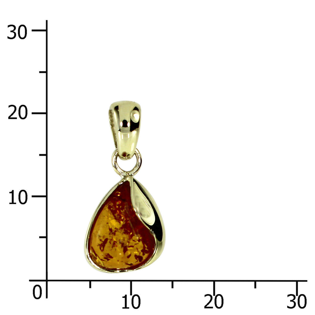Anhänger Gold 333/000, Bernstein