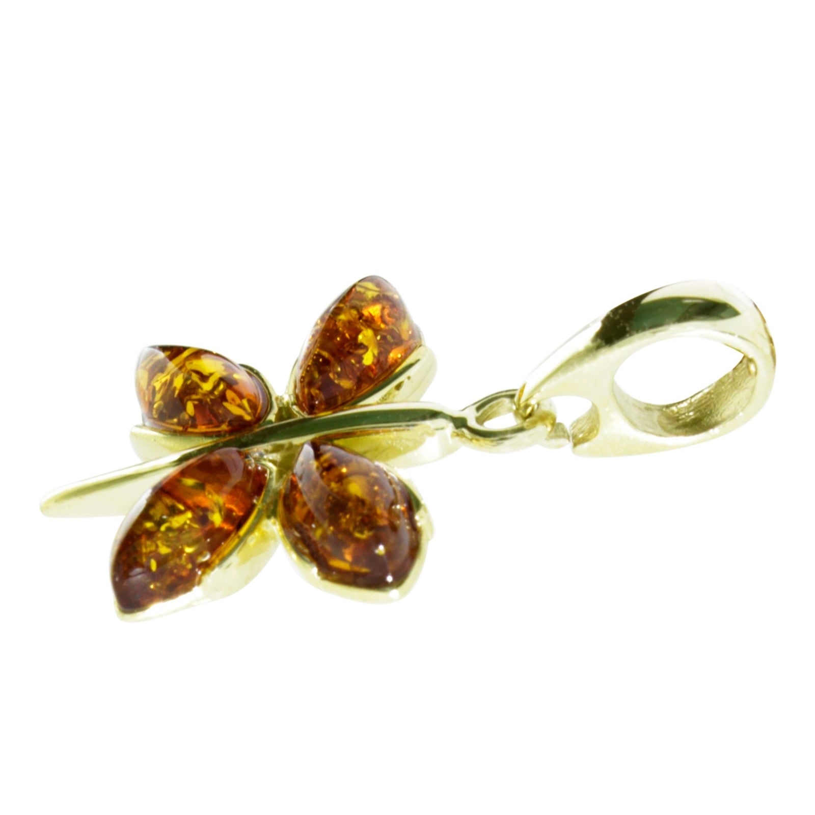 Anhänger Gold 333/000, Schmetterling, Bernstein
