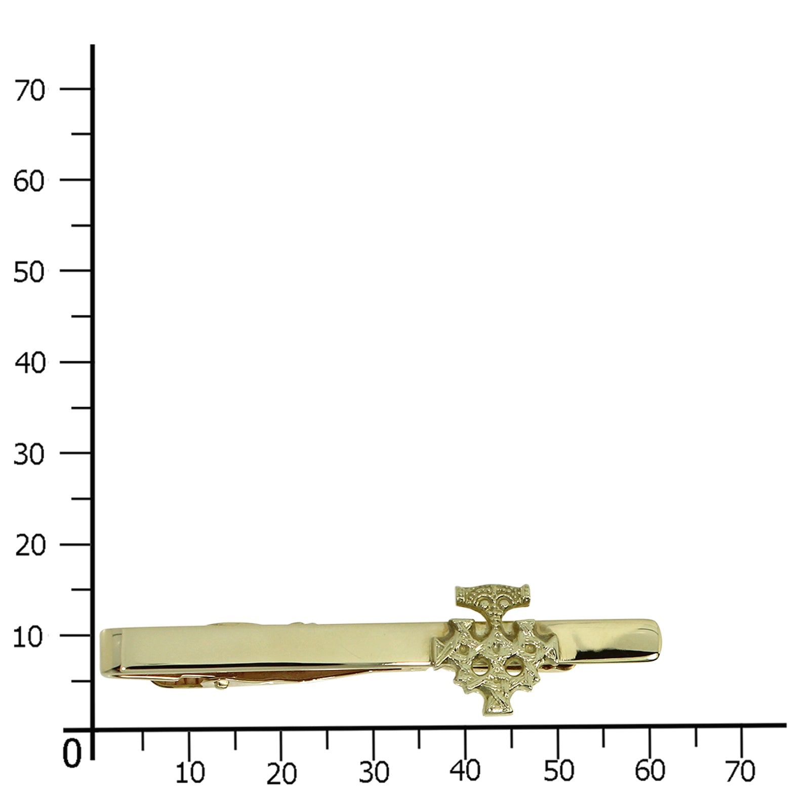Krawattenschieber, Gold 333/000, Hiddensee klein