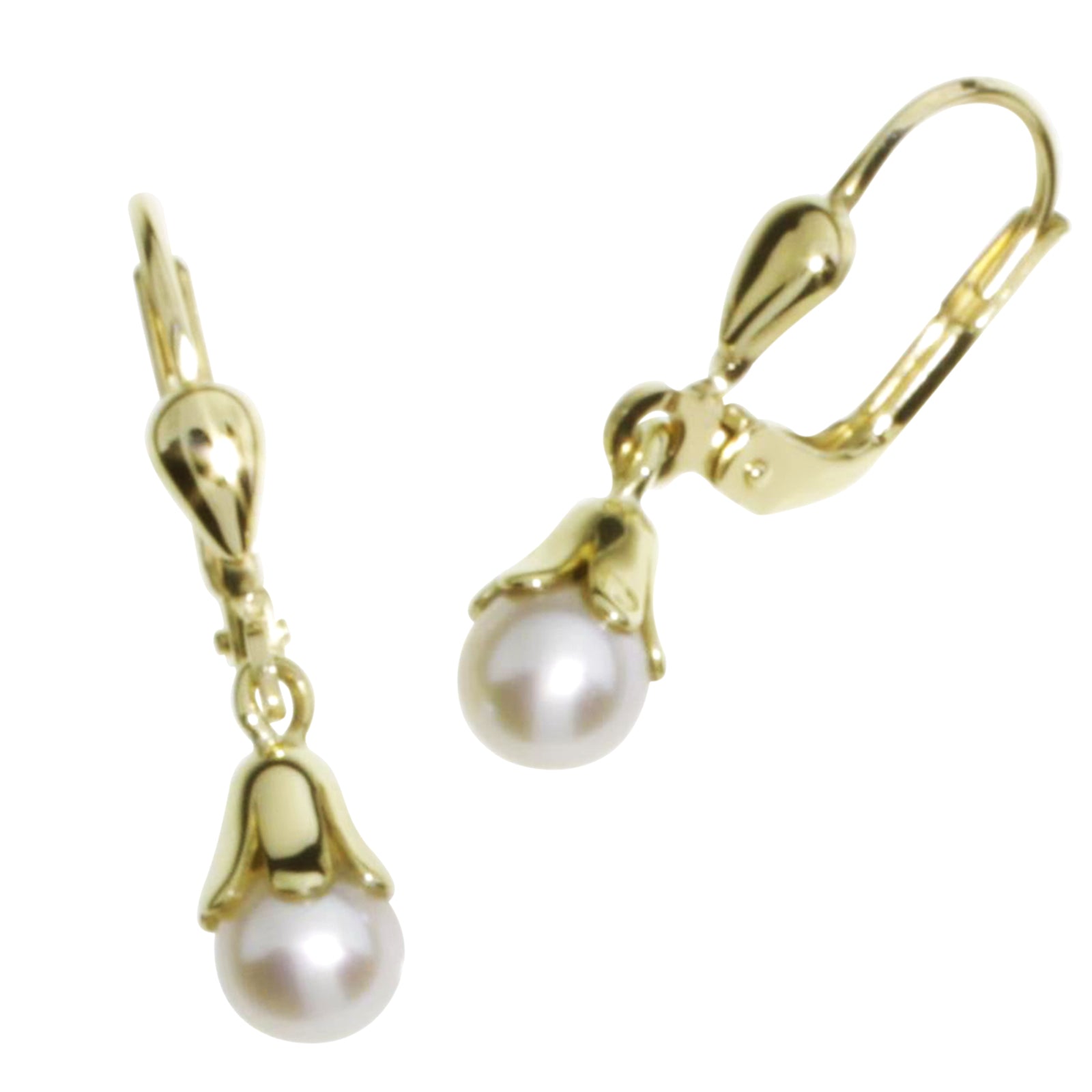 Ohrhänger Gold 333/000, Zuchtperle