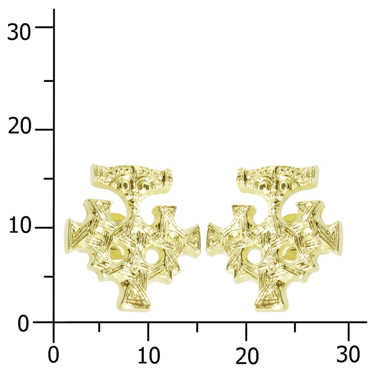 Ohrstecker Hiddensee, Gold 333/000
