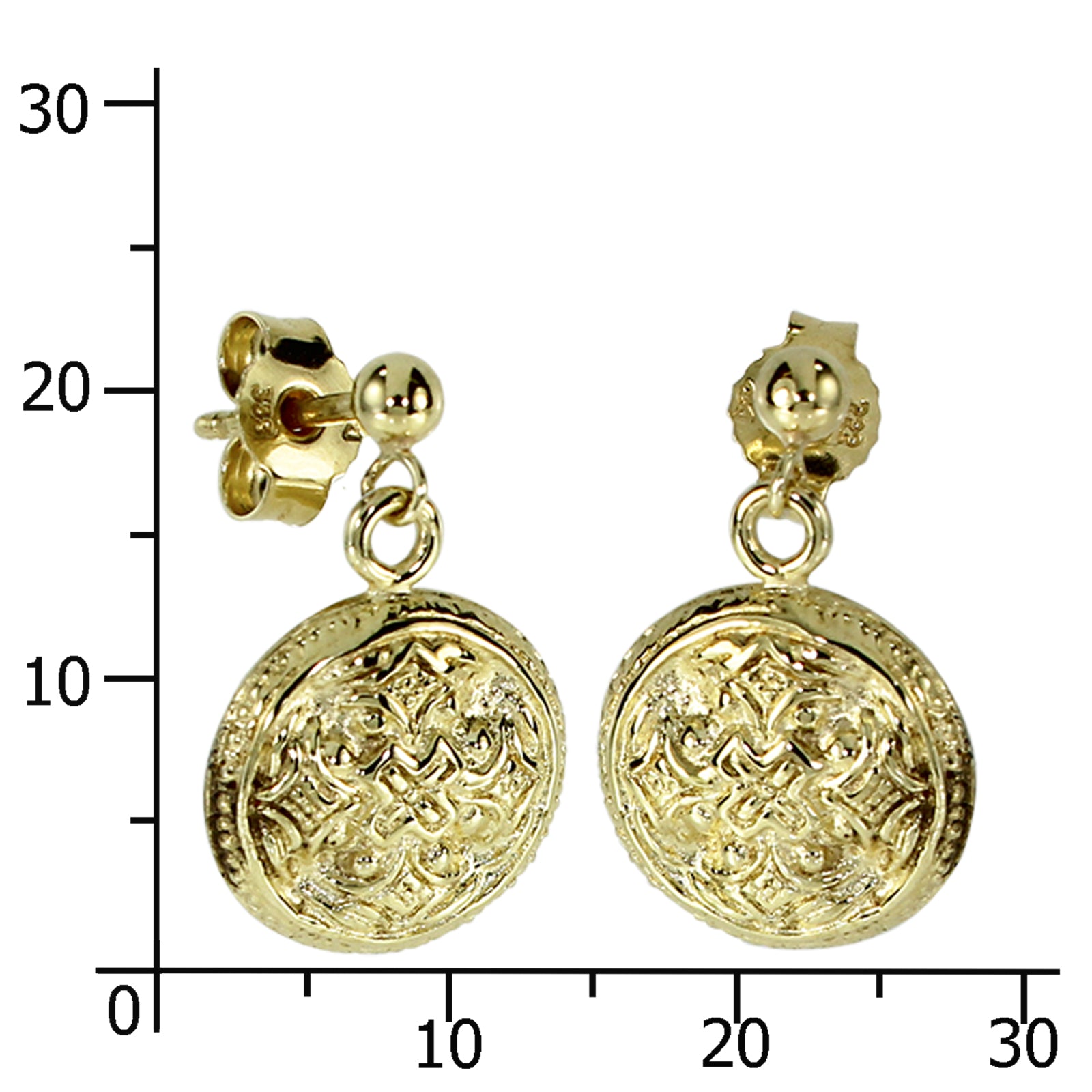 Ohrhänger Hiddensee, Gold 333/000