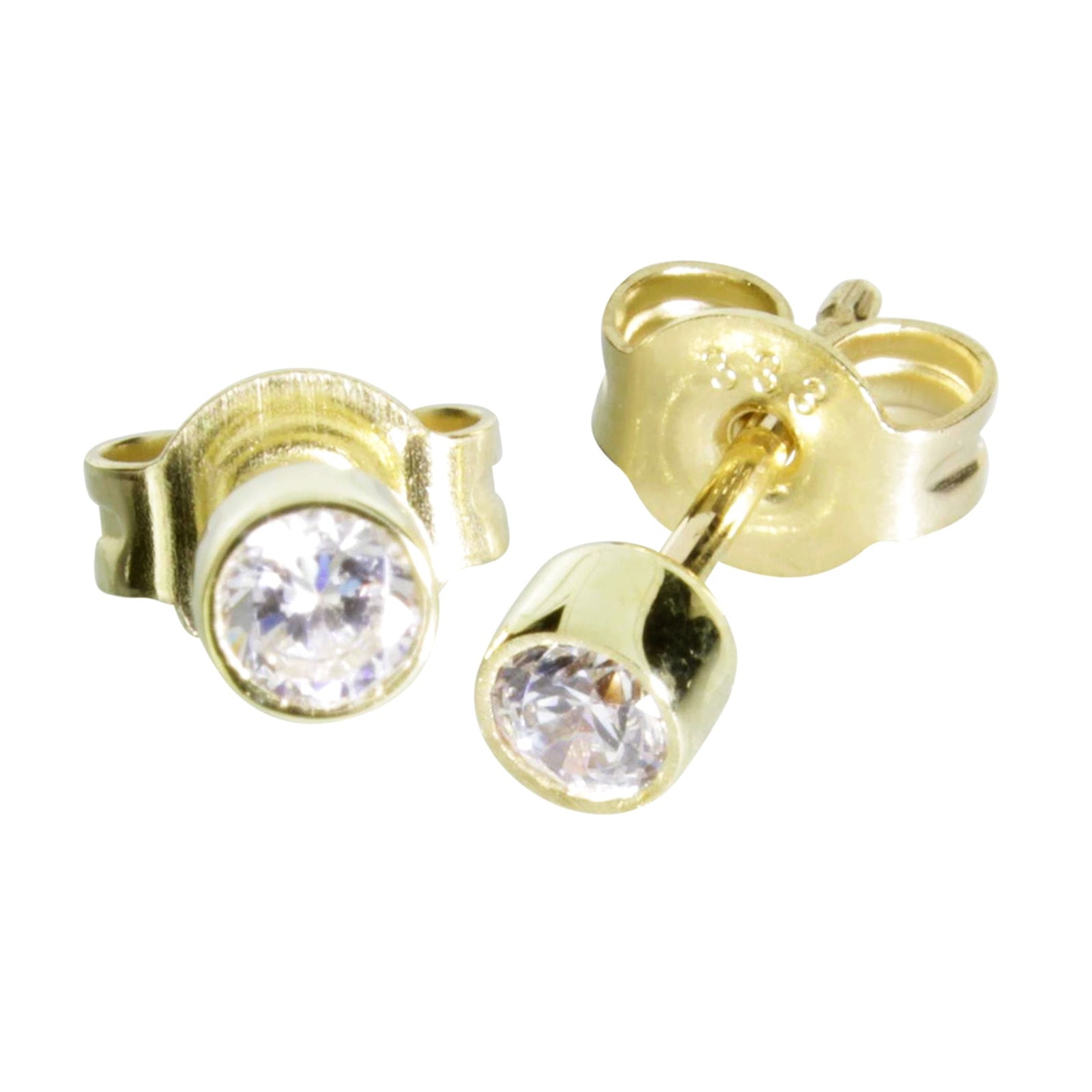 Ohrstecker Gold 333/000, Zirkonia 3 mm